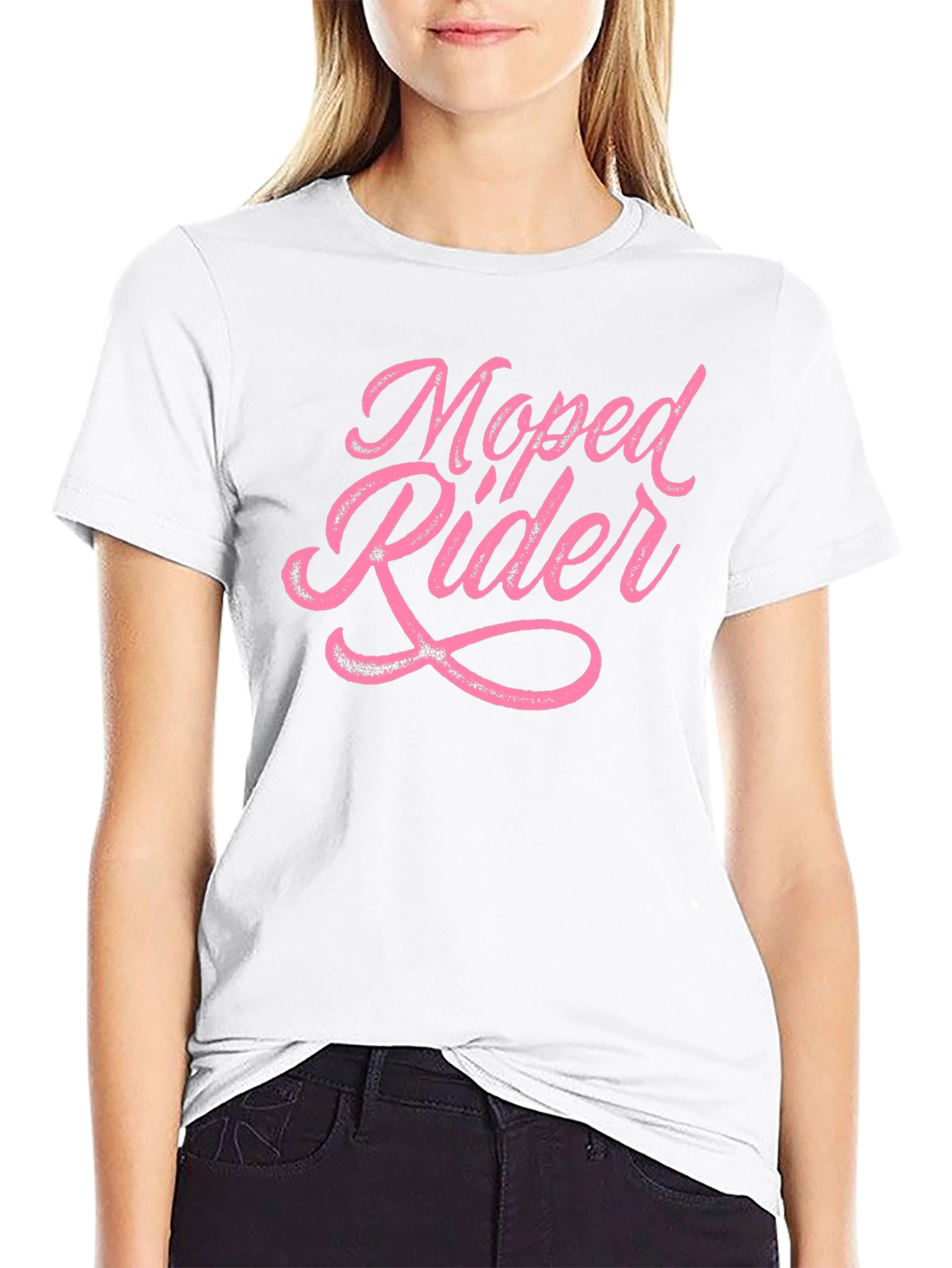 Moped Rider Graphic Tee