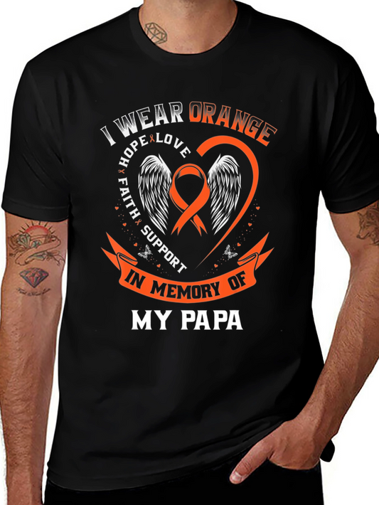 I Wear Orange In Memory Of My Papa T-Shirt