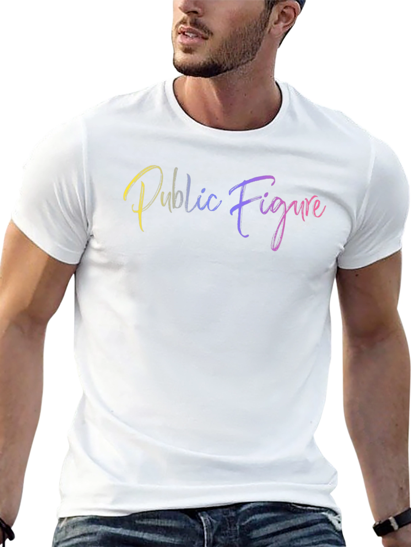 Public Figure Black T-Shirt