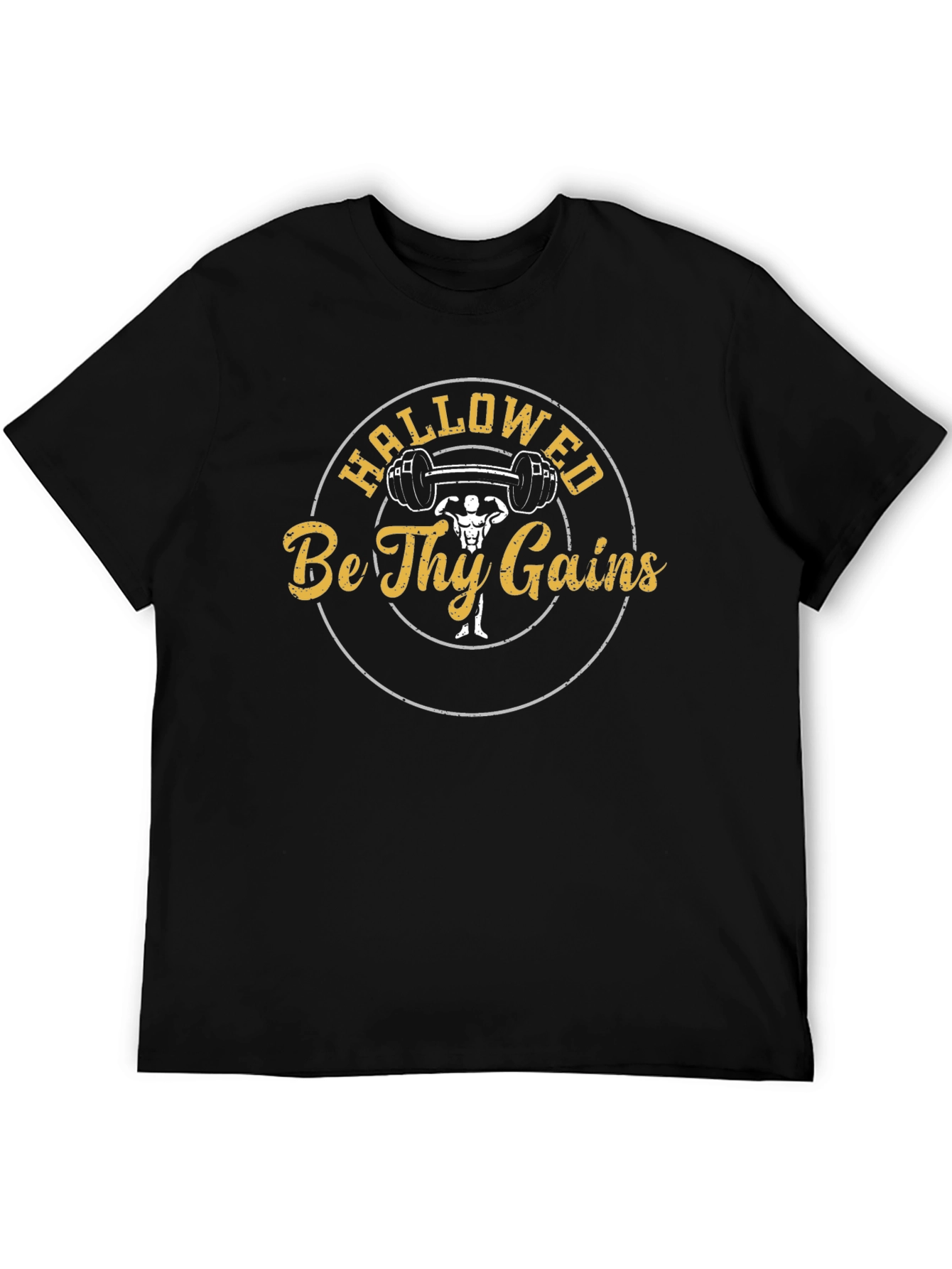 Hallowed Be Thy Gains Gym T-Shirt
