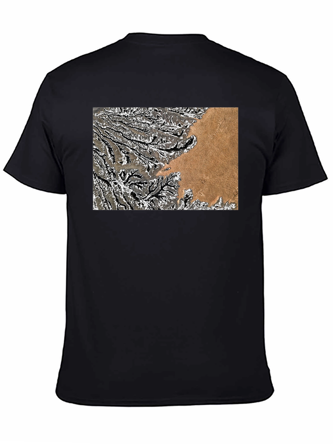 Abstract Topo Graphic Mens T-Shirt