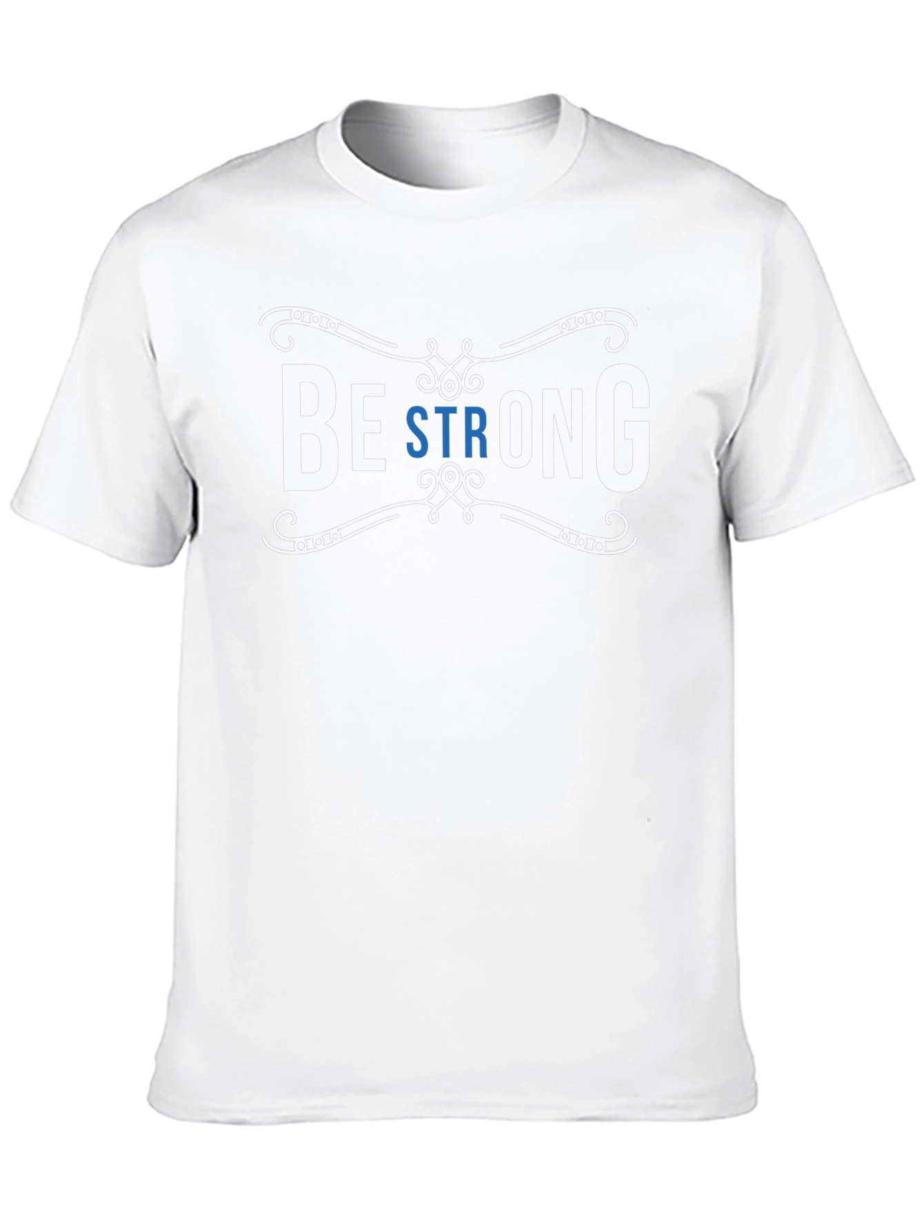 Be Strong Black Graphic Tee for Men