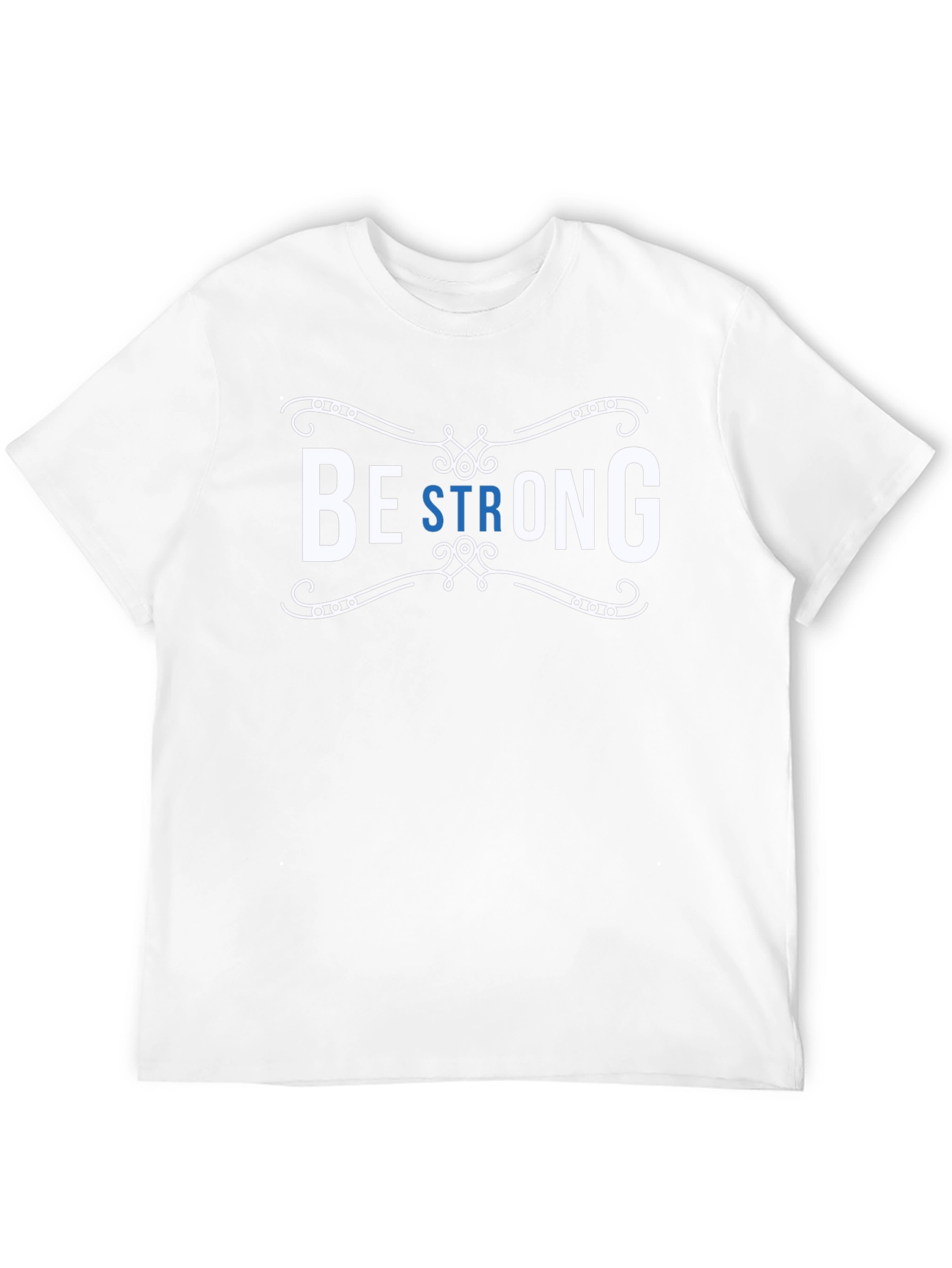 Be Strong Black Graphic Tee for Men