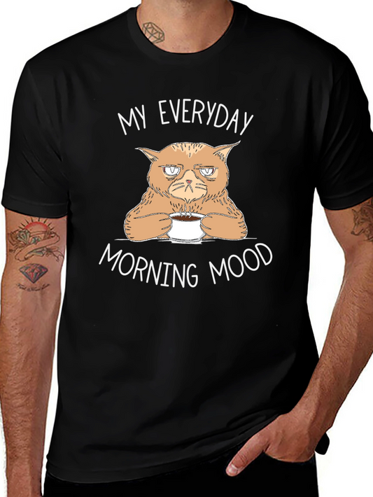 Grumpy Cat Coffee T-Shirt - My Everyday Morning Mood