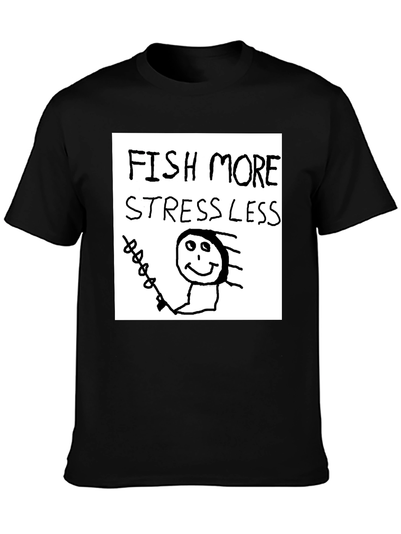 Fish More Stress Less T-Shirt