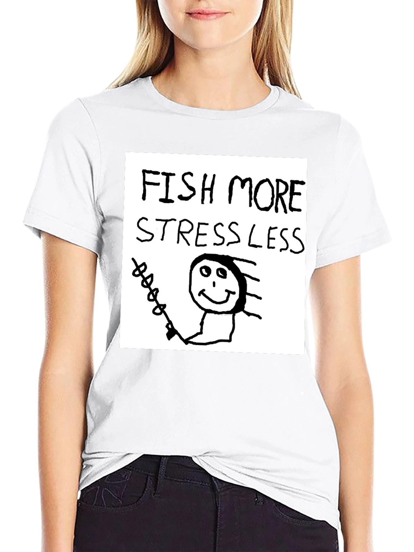Fish More Stress Less T-Shirt
