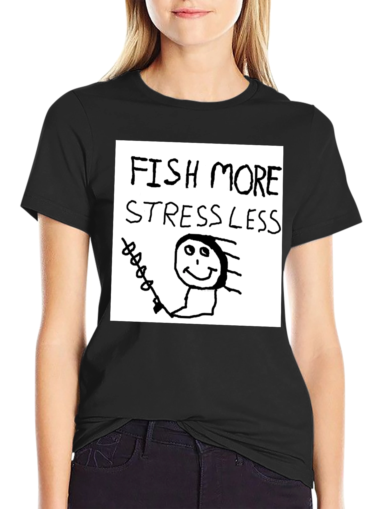 Fish More Stress Less T-Shirt