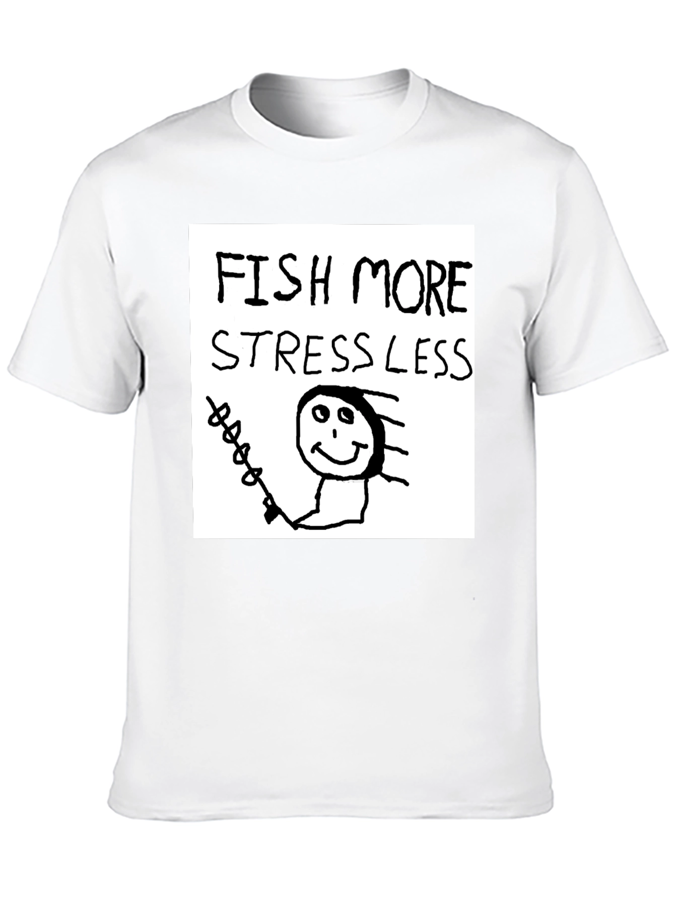 Fish More Stress Less T-Shirt