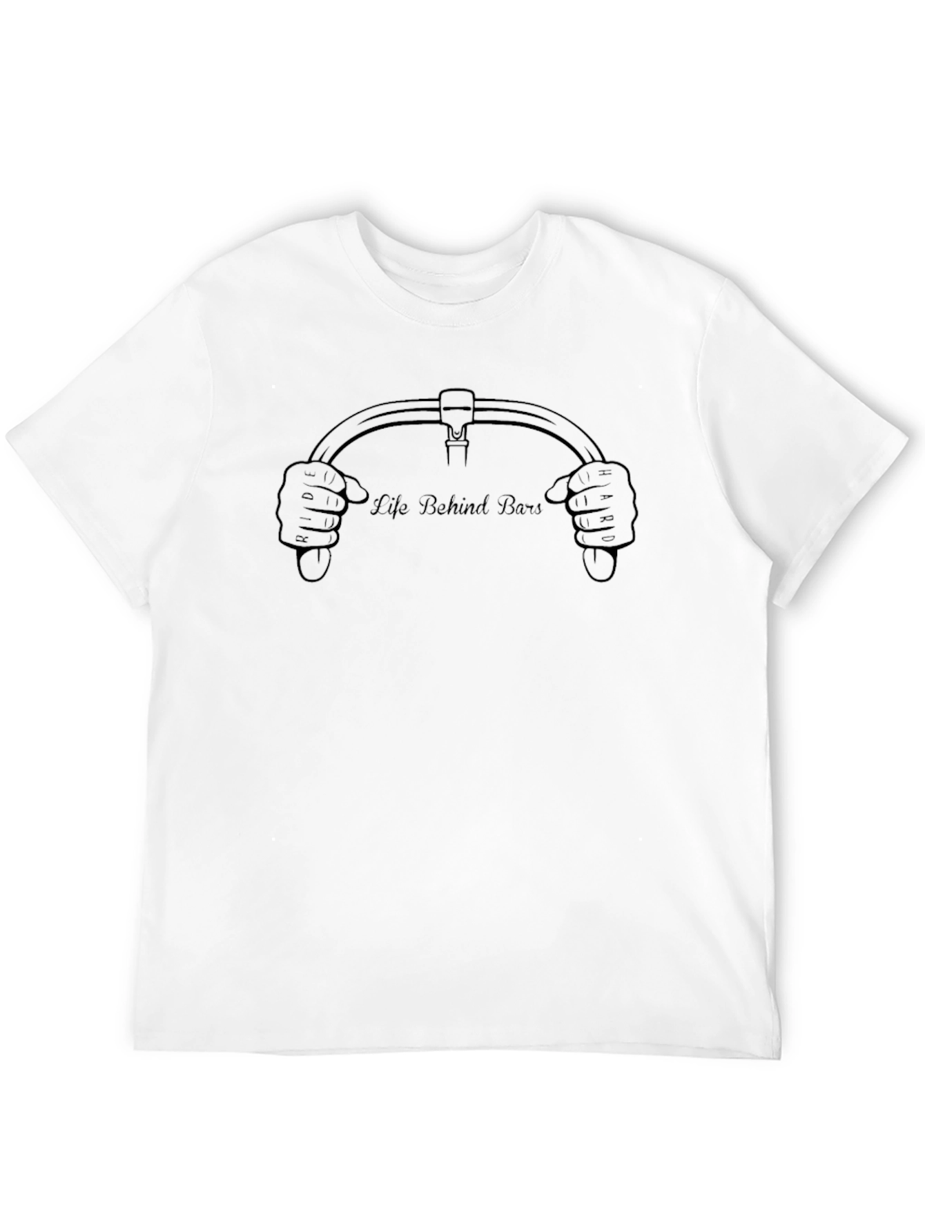 Life Behind Bars T-Shirt - Motorcycle Handlebar Design