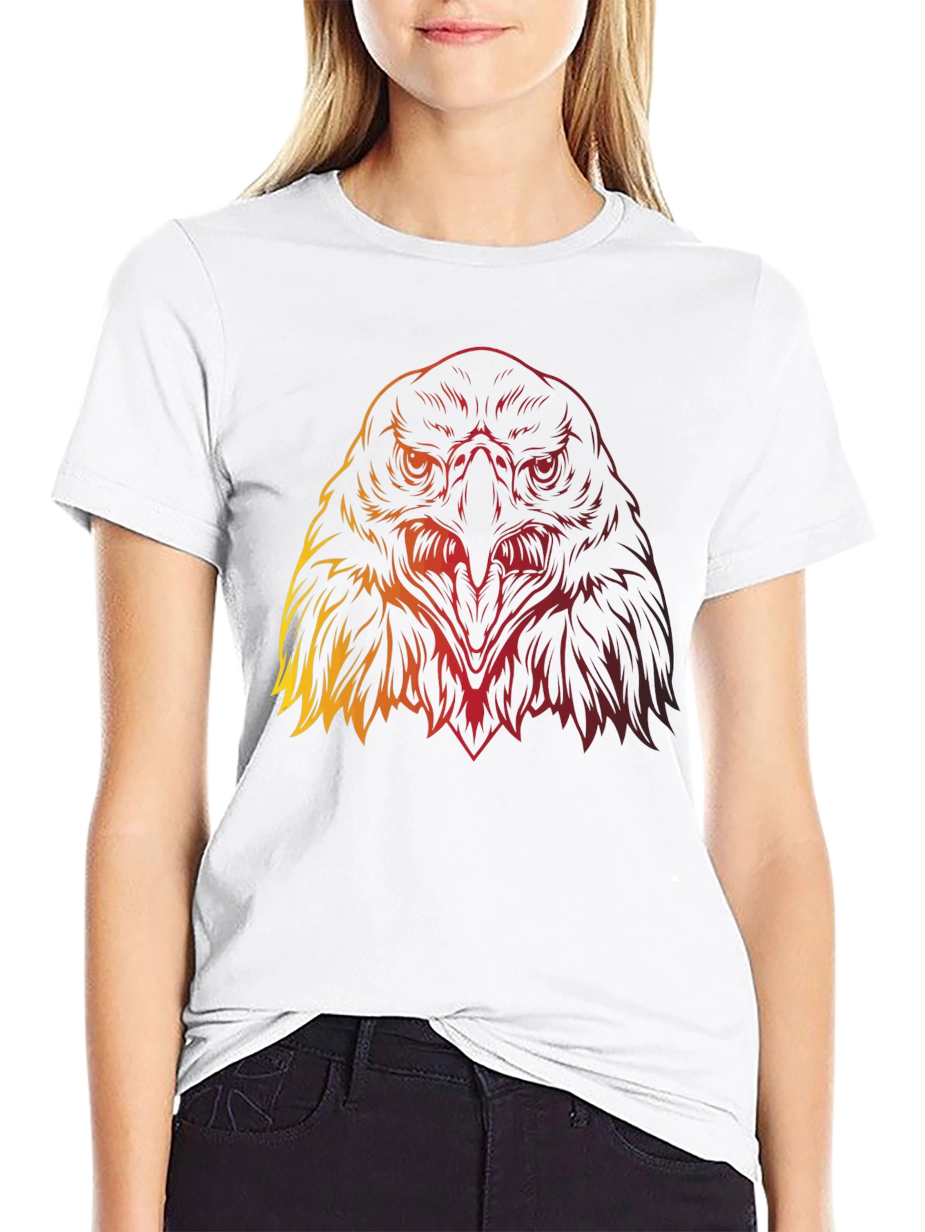 Eagle Graphic Tee - Bold Bird of Prey Design