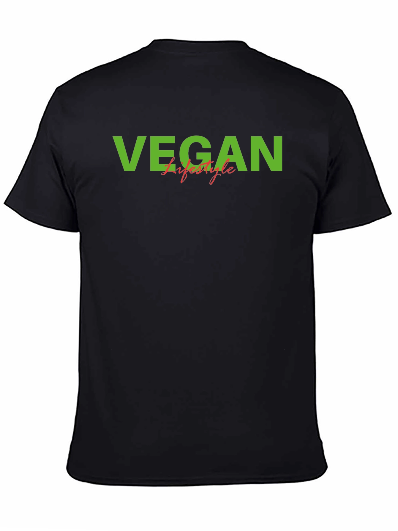 Vegan Lifestyle Graphic T-Shirt - Black