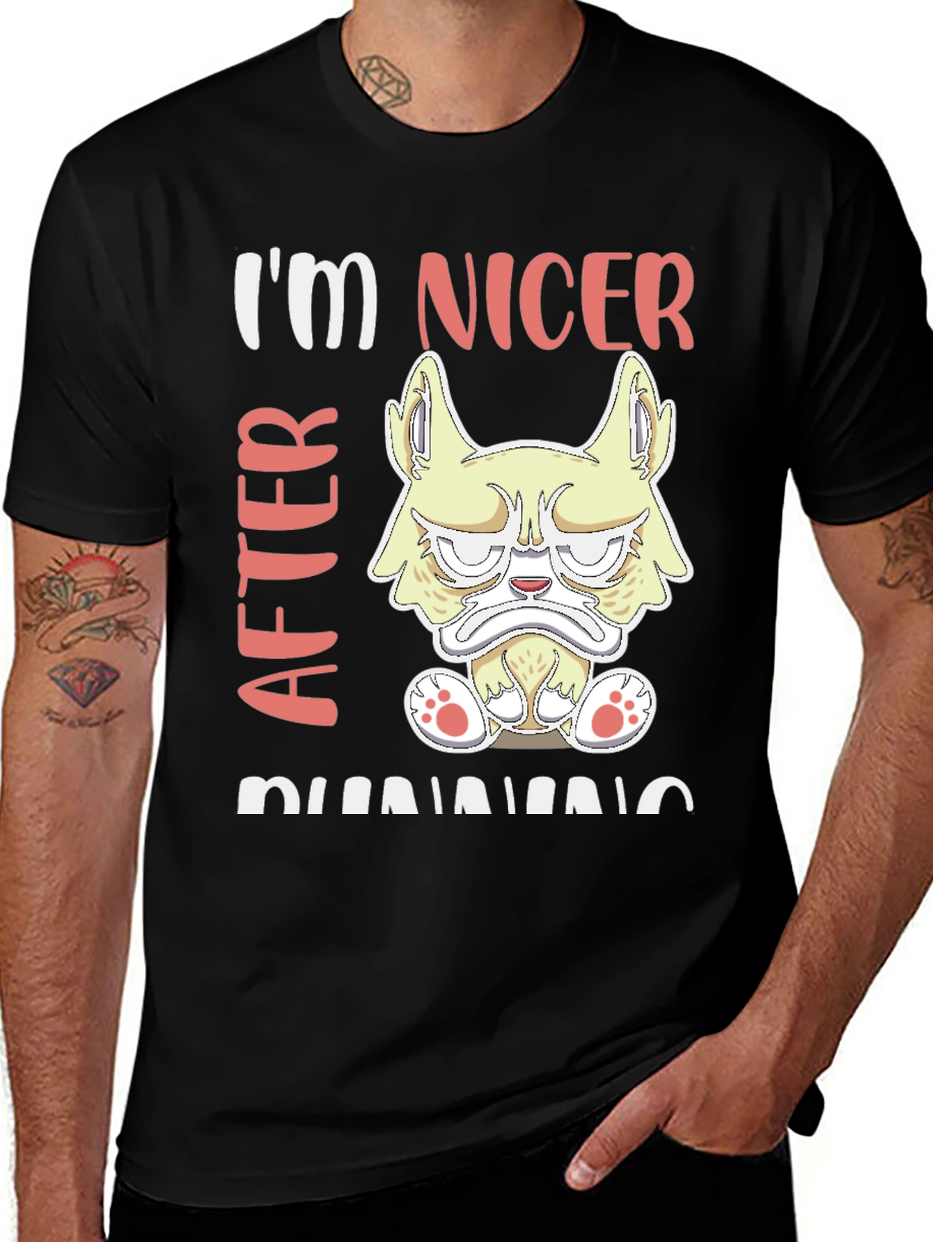 Funny Grumpy Dog Running T-Shirt