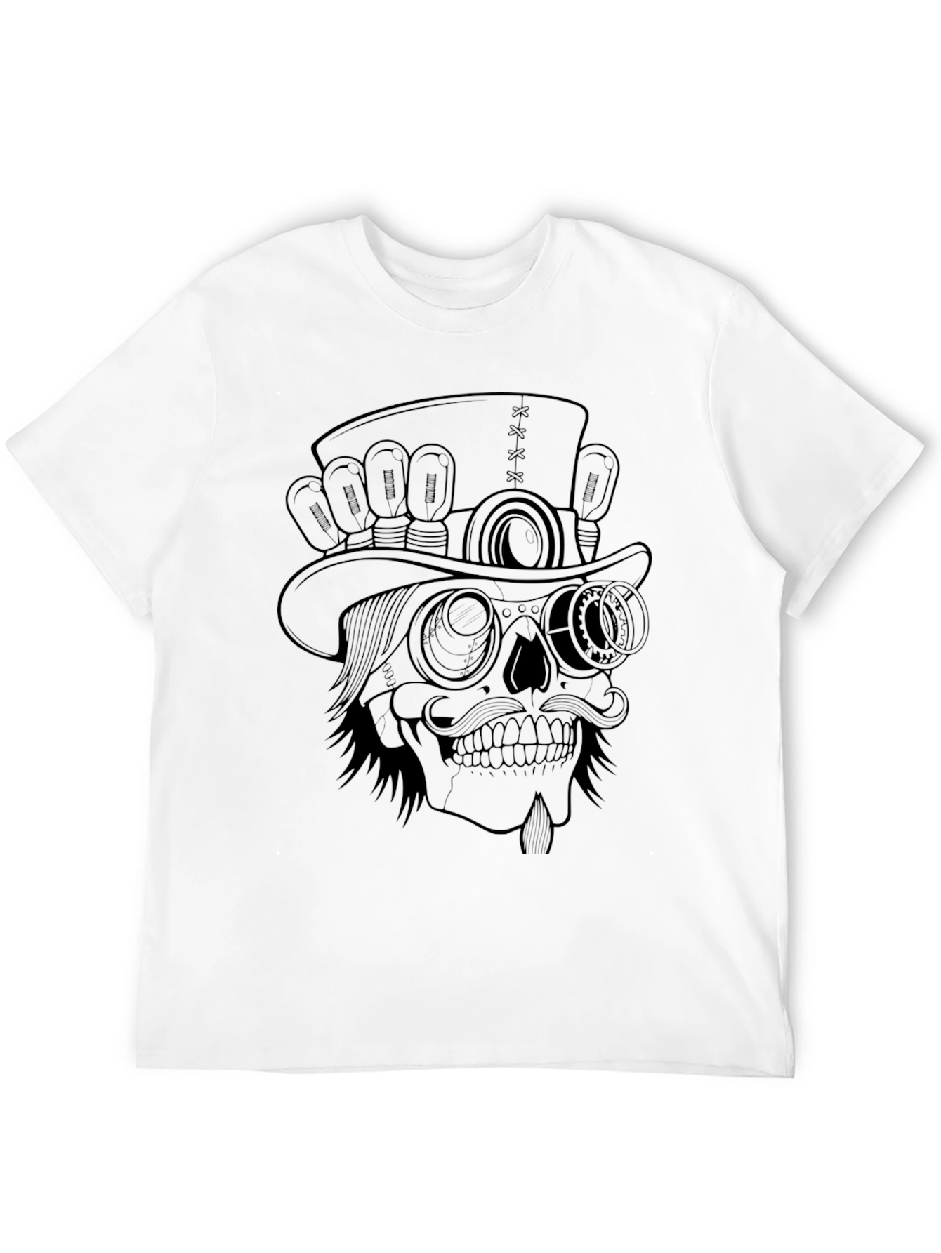 Steampunk Skull Tee - Unique Graphic T-Shirt