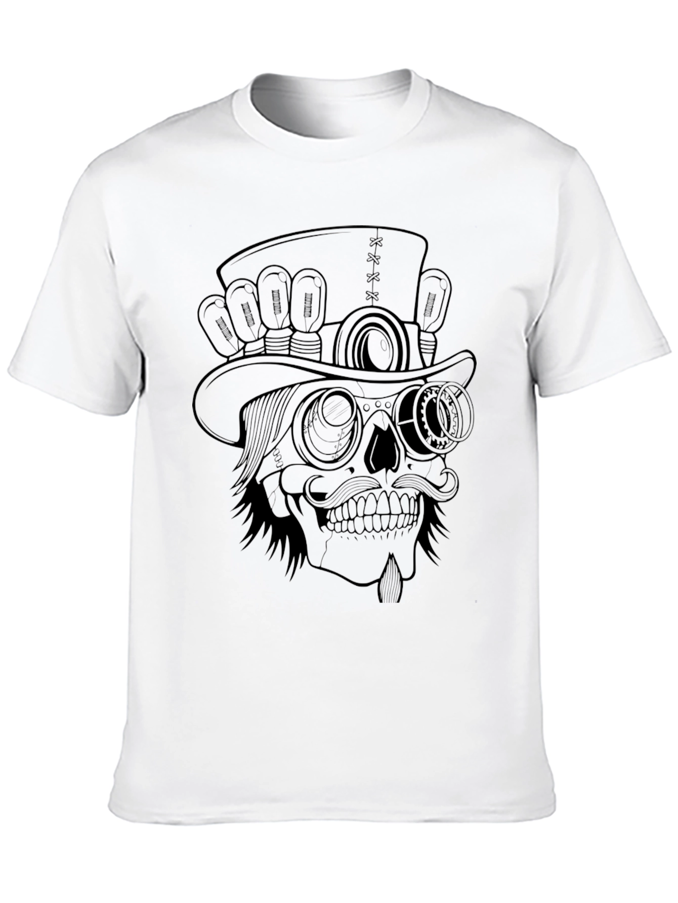 Steampunk Skull Tee - Unique Graphic T-Shirt