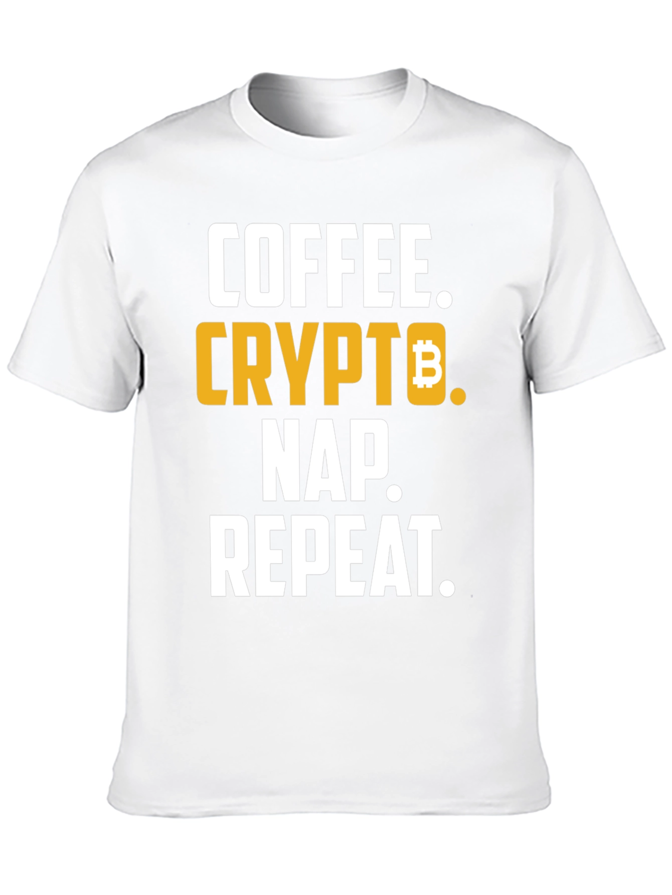 Coffee Crypto Nap Repeat T-Shirt Funny Bitcoin Tee