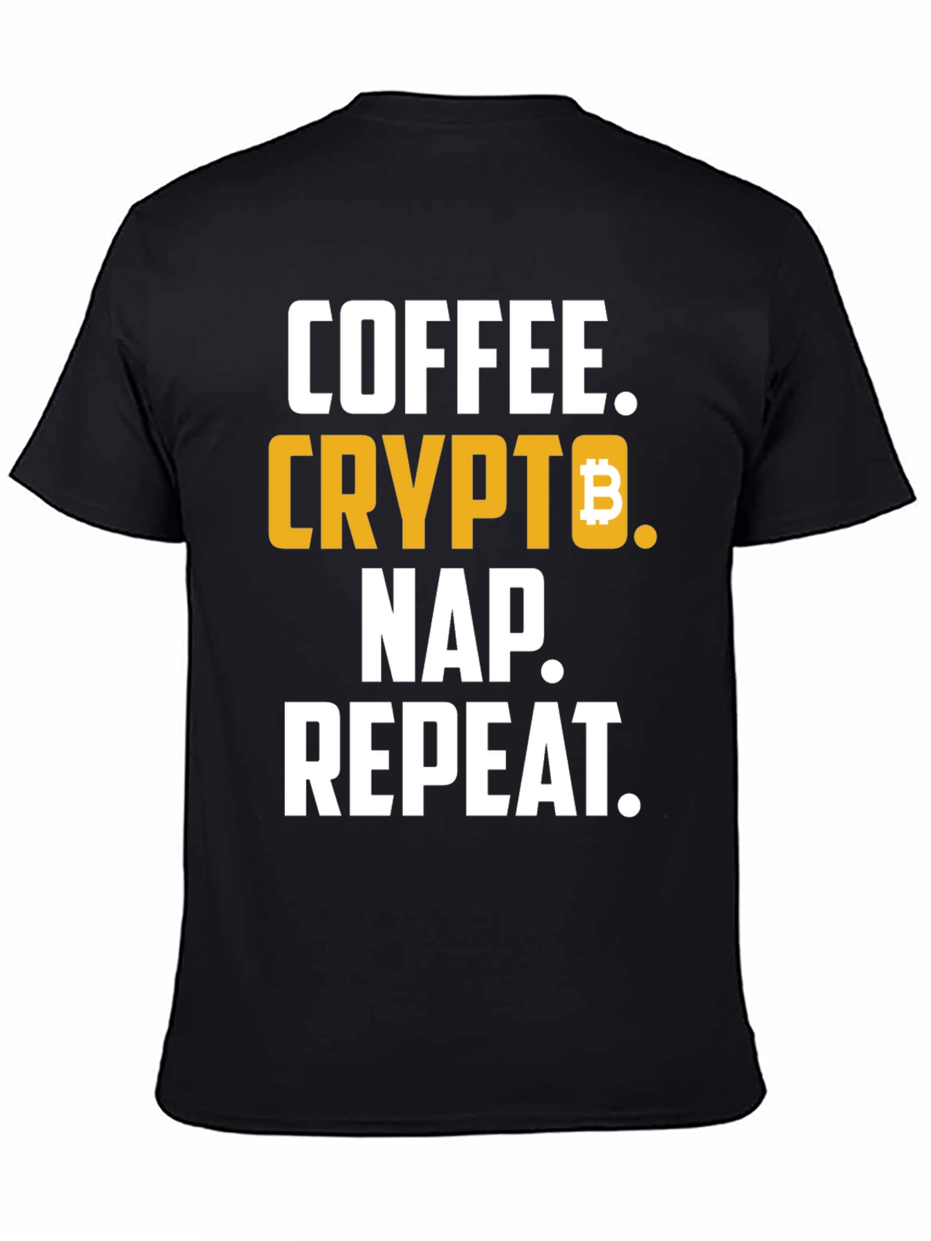 Coffee Crypto Nap Repeat T-Shirt Funny Bitcoin Tee