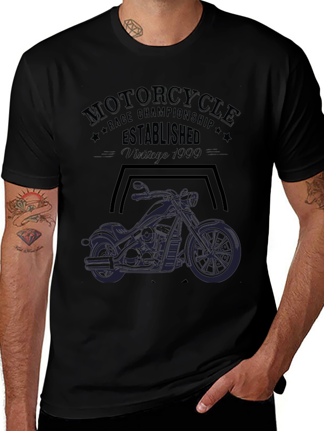Motorcycle Race Championship Graphic T-Shirt