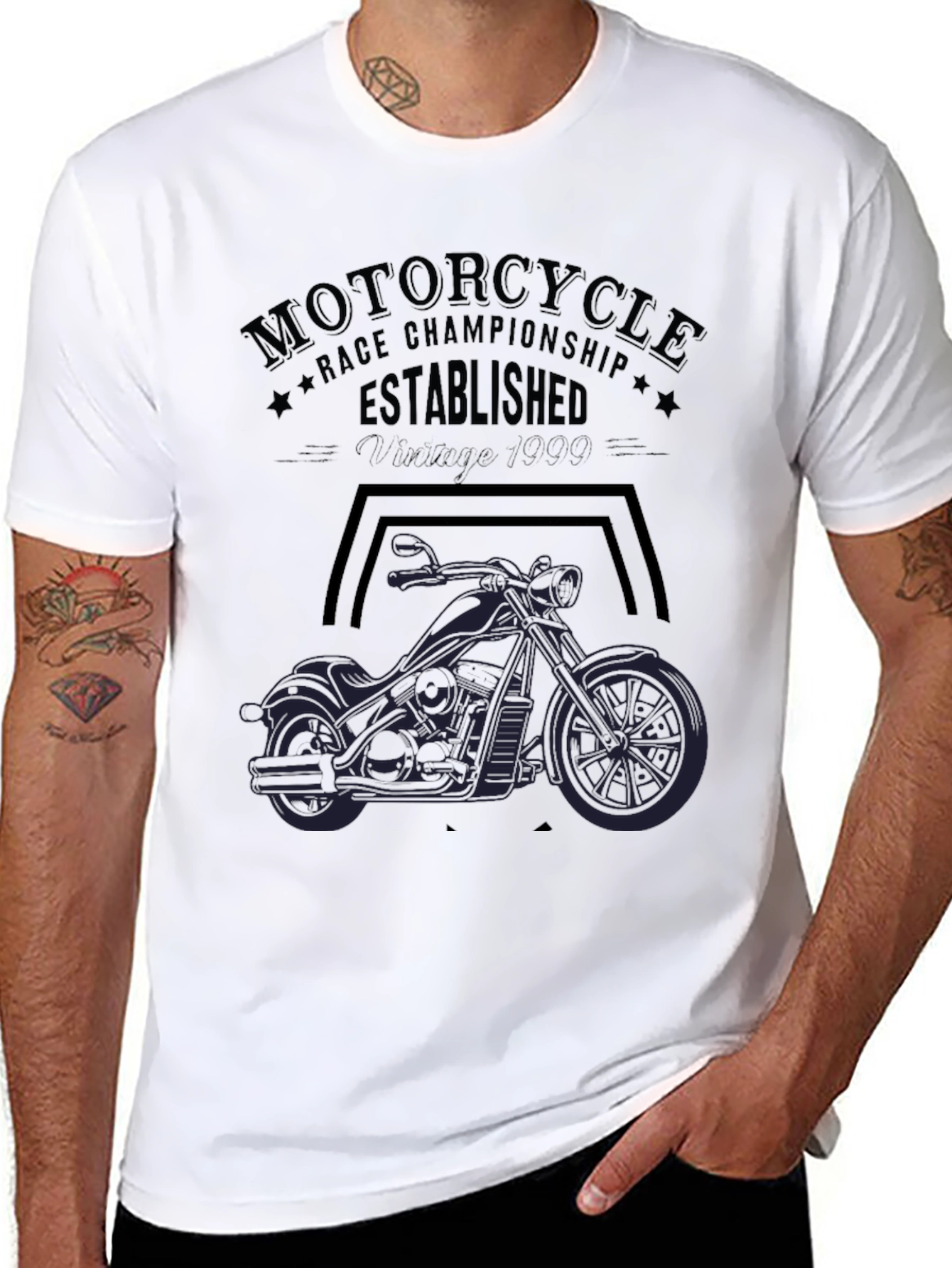 Motorcycle Race Championship Graphic T-Shirt