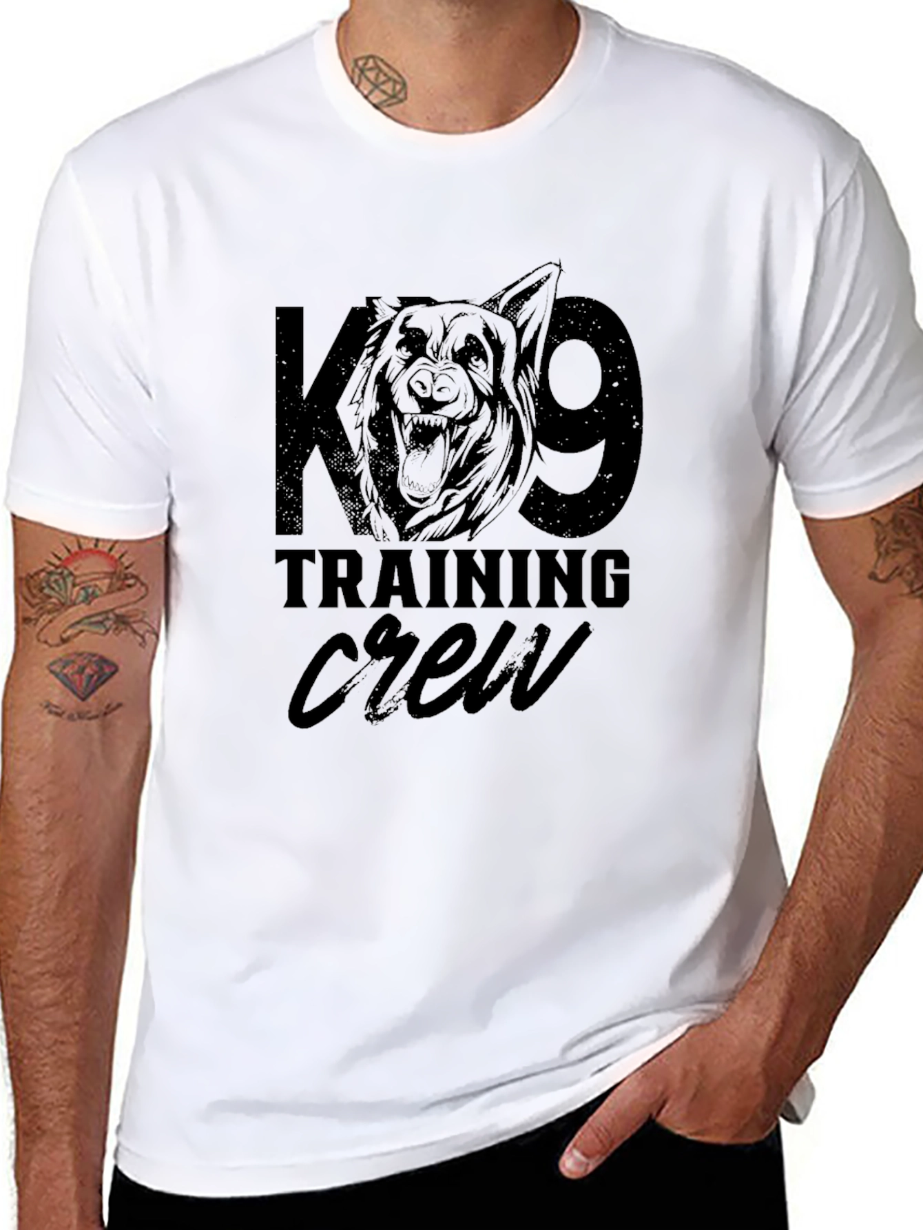 K9 Training Crew Black T-Shirt