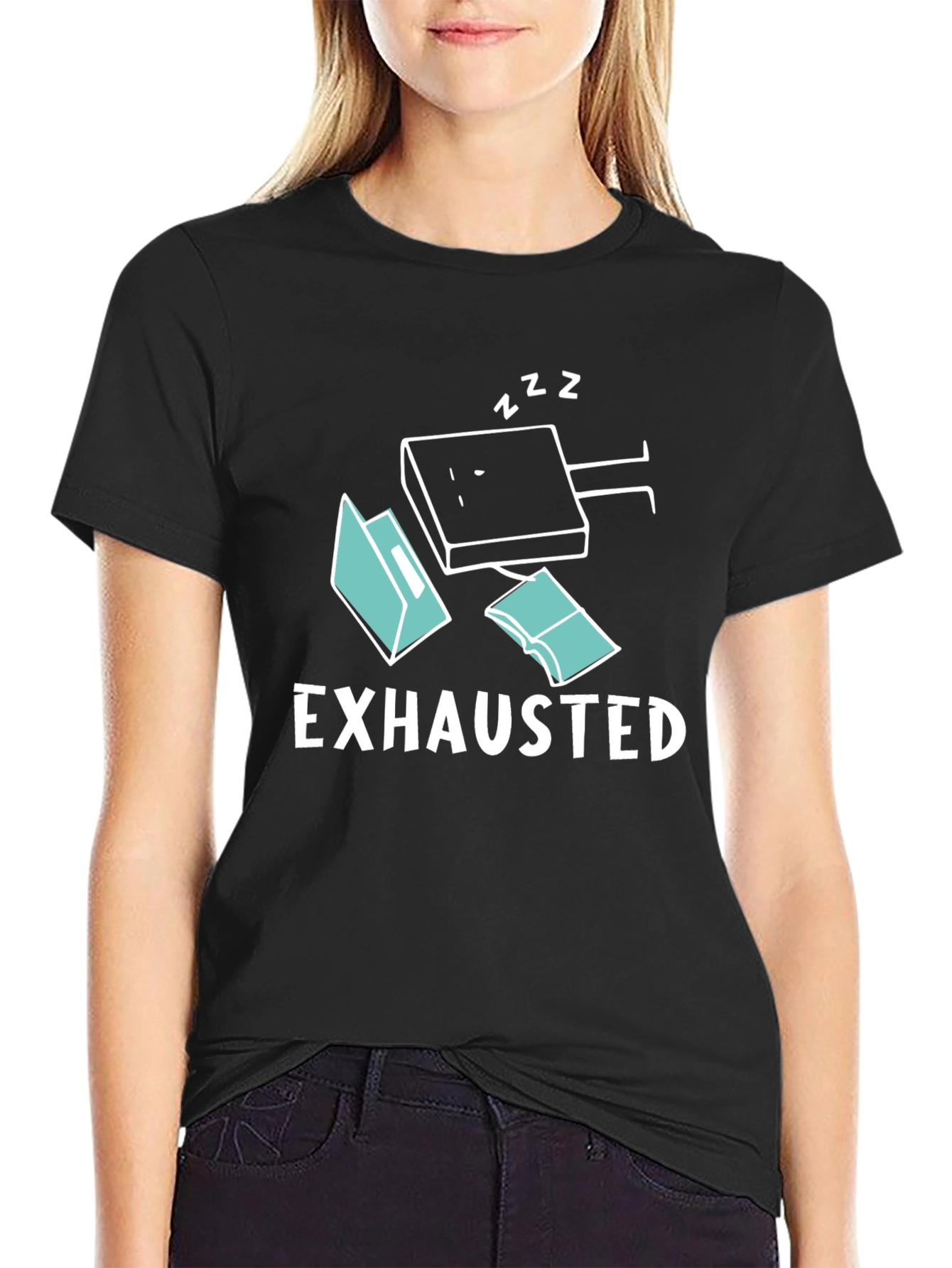 Exhausted Funny T-Shirt