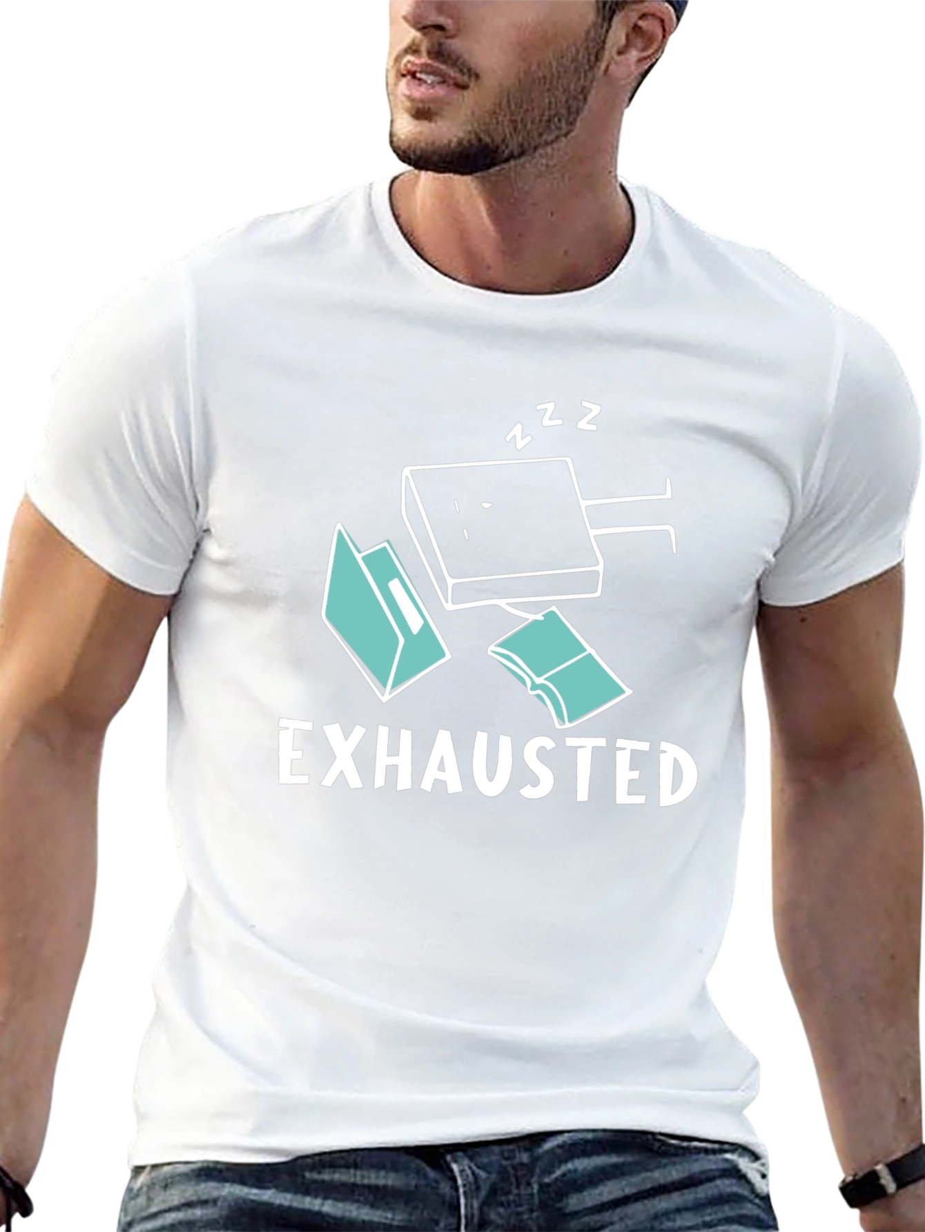 Exhausted Funny T-Shirt
