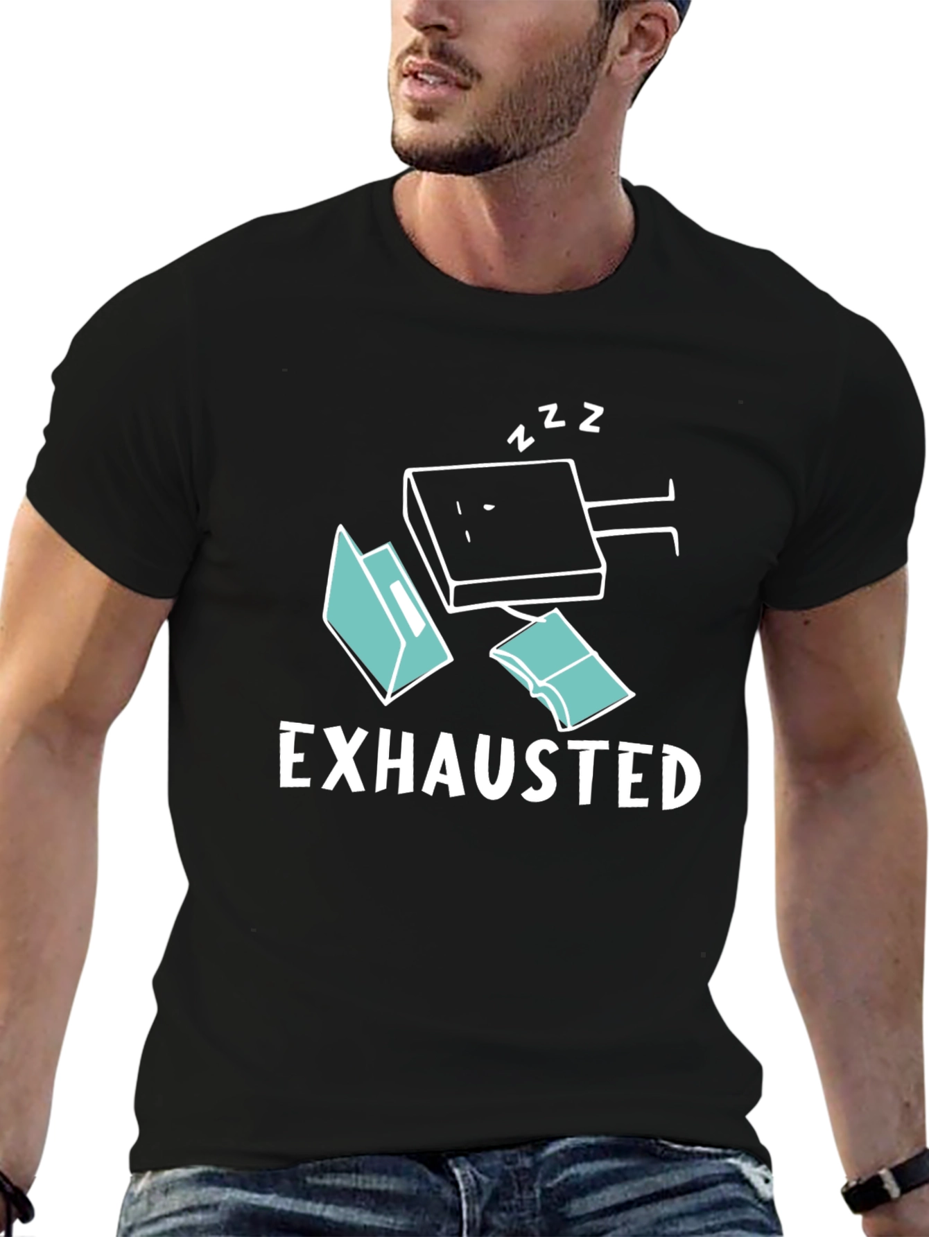Exhausted Funny T-Shirt