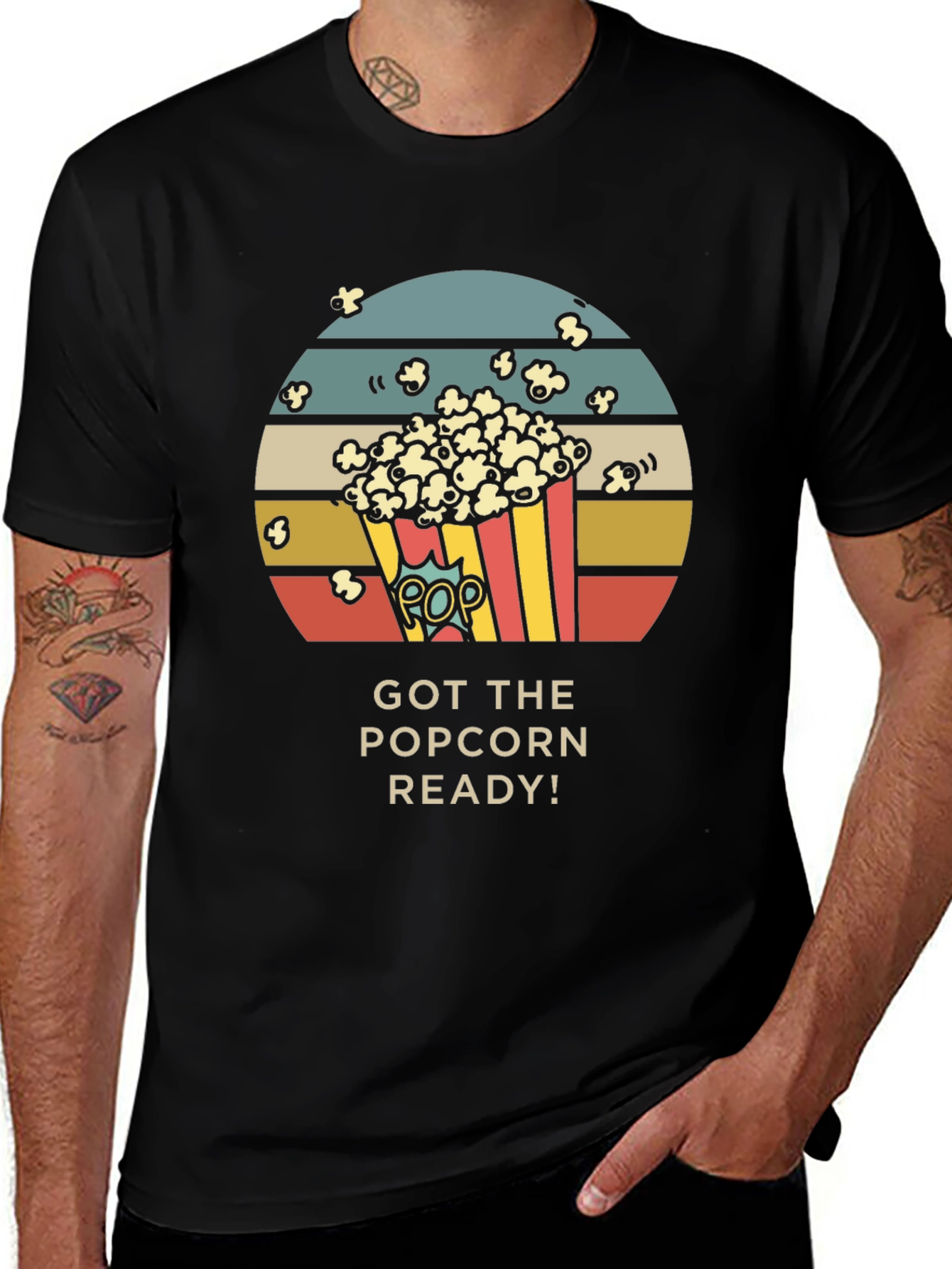 Popcorn Ready Graphic T-Shirt