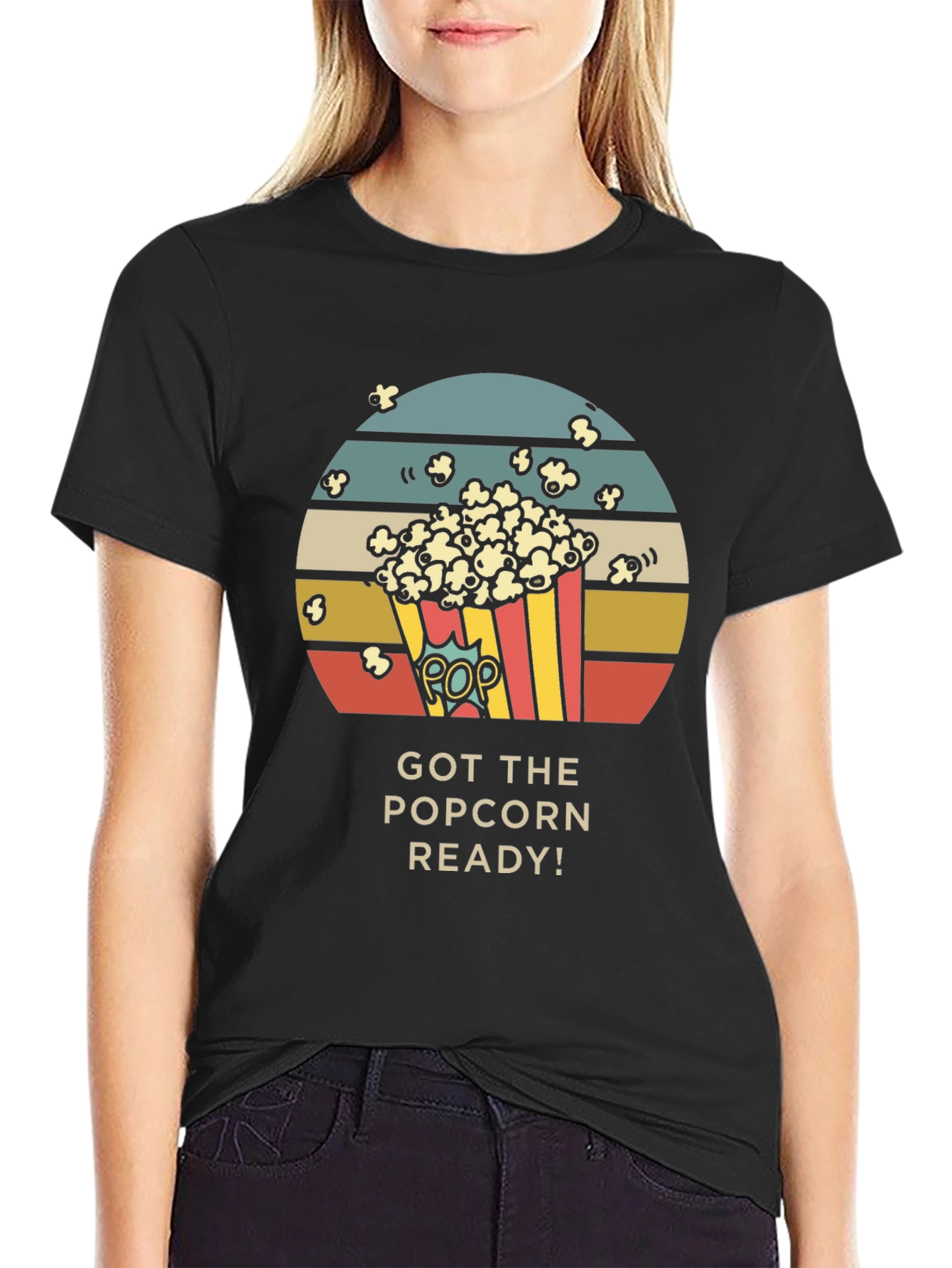 Popcorn Ready Graphic T-Shirt