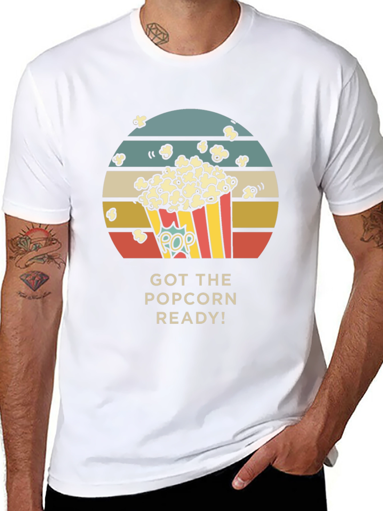 Popcorn Ready Graphic T-Shirt