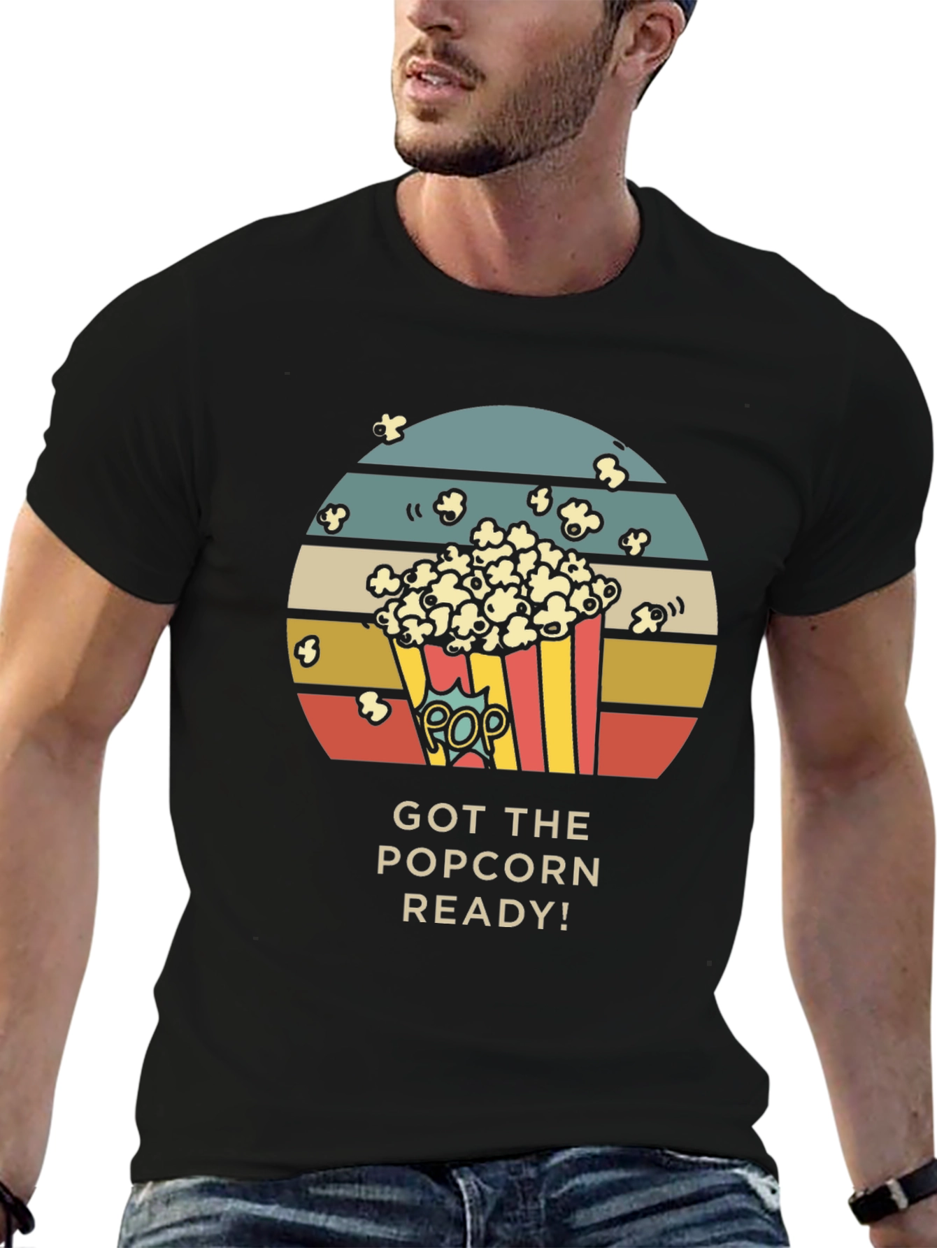 Popcorn Ready Graphic T-Shirt