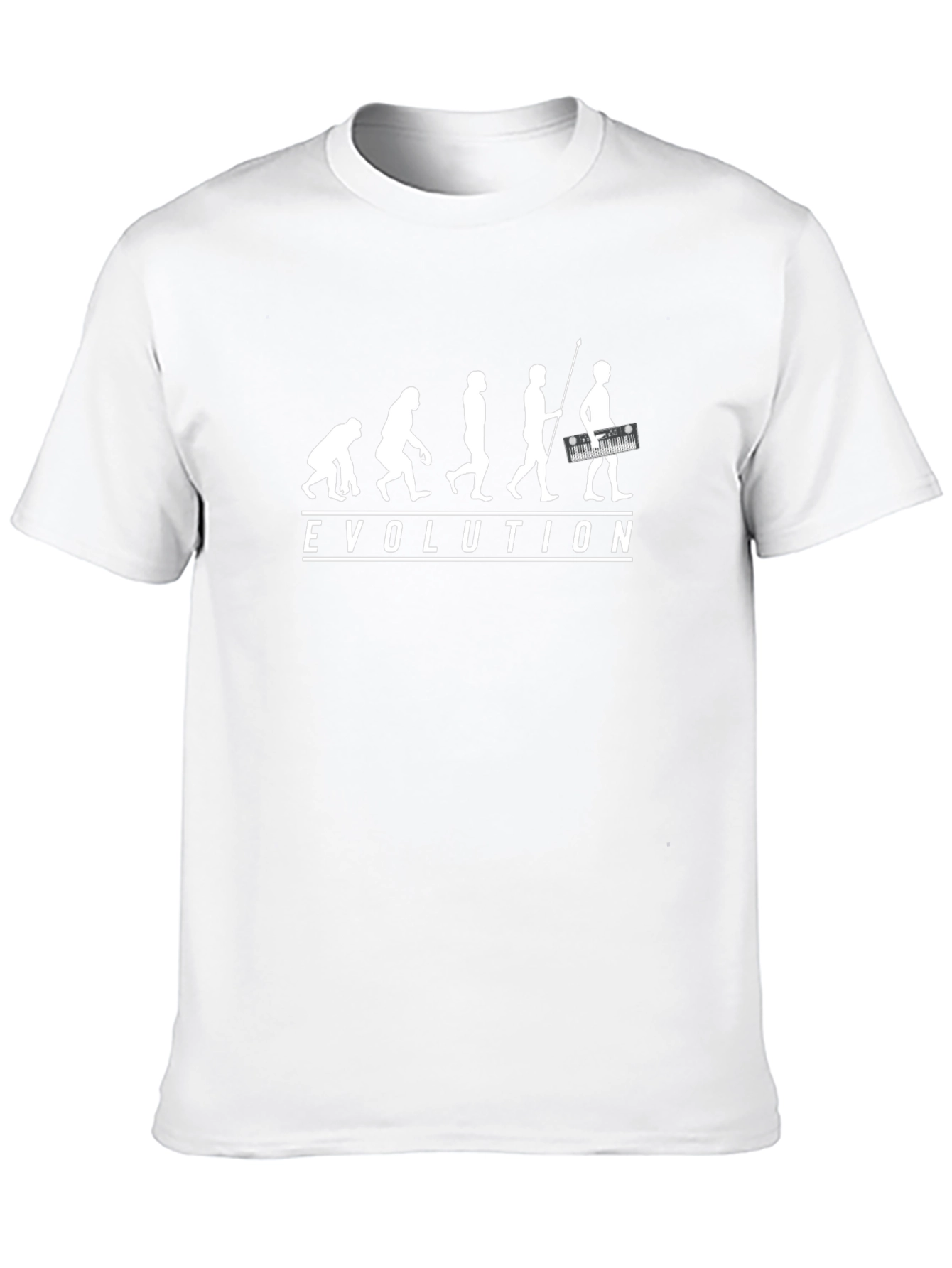 Evolution of Keyboardist Black T-Shirt