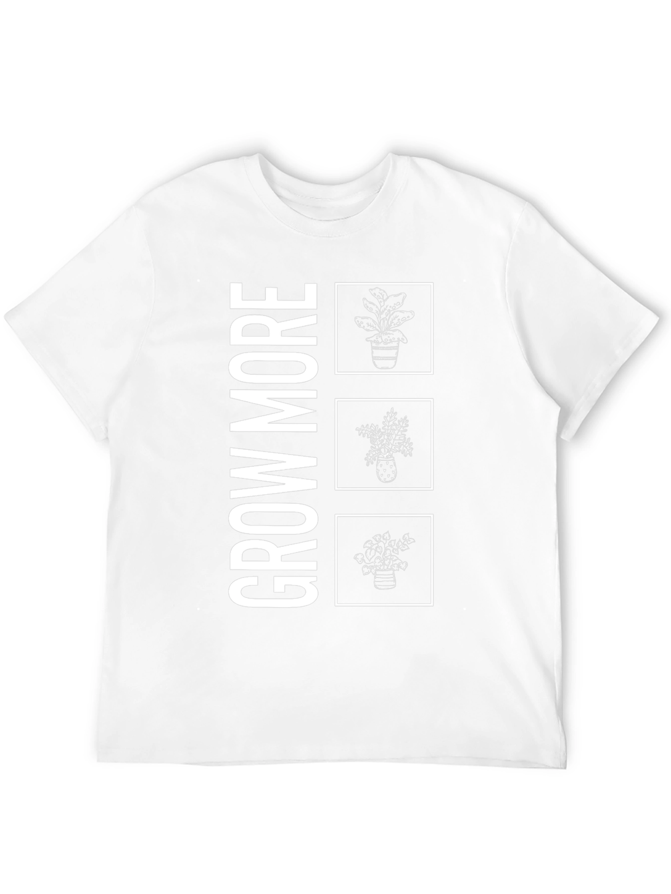 Grow More Plant T-Shirt - Black Graphic Tee
