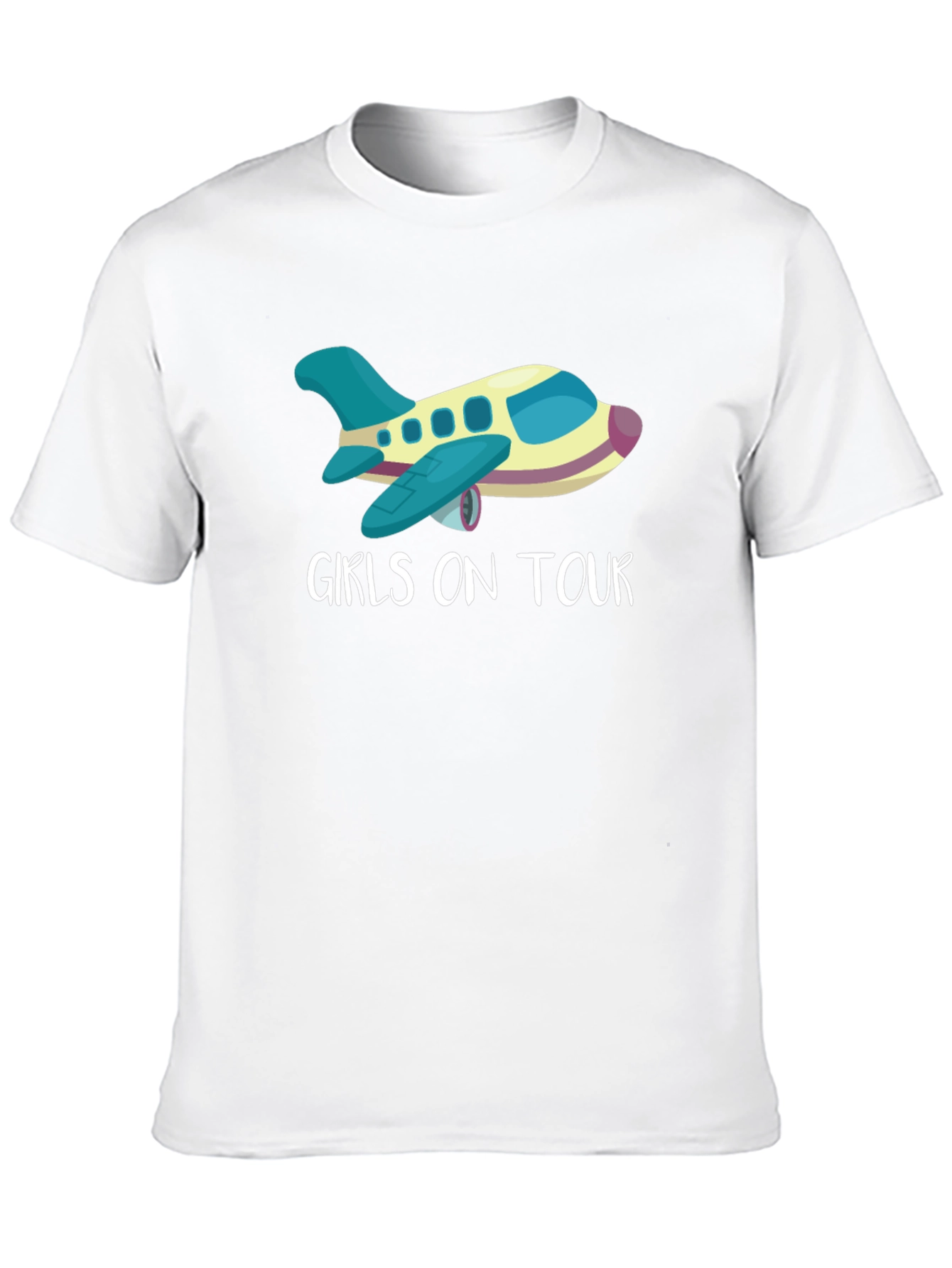 Girls on Tour Airplane Graphic Tee
