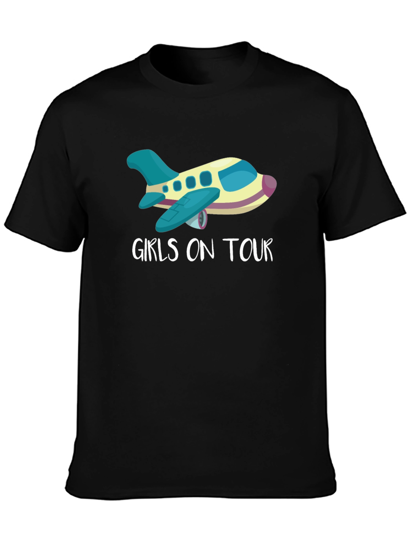Girls on Tour Airplane Graphic Tee