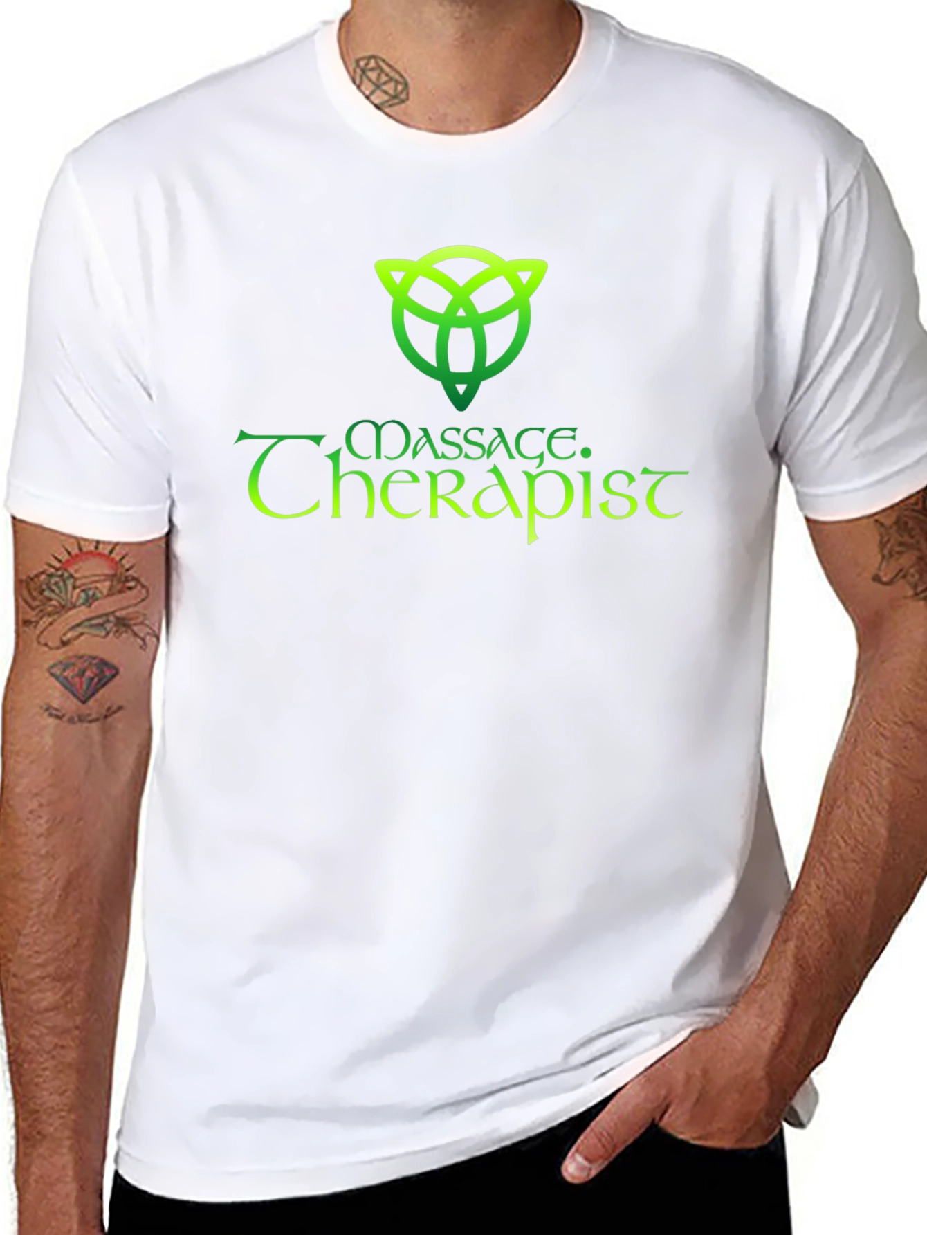 Massage Therapist Celtic Knot Black T-Shirt