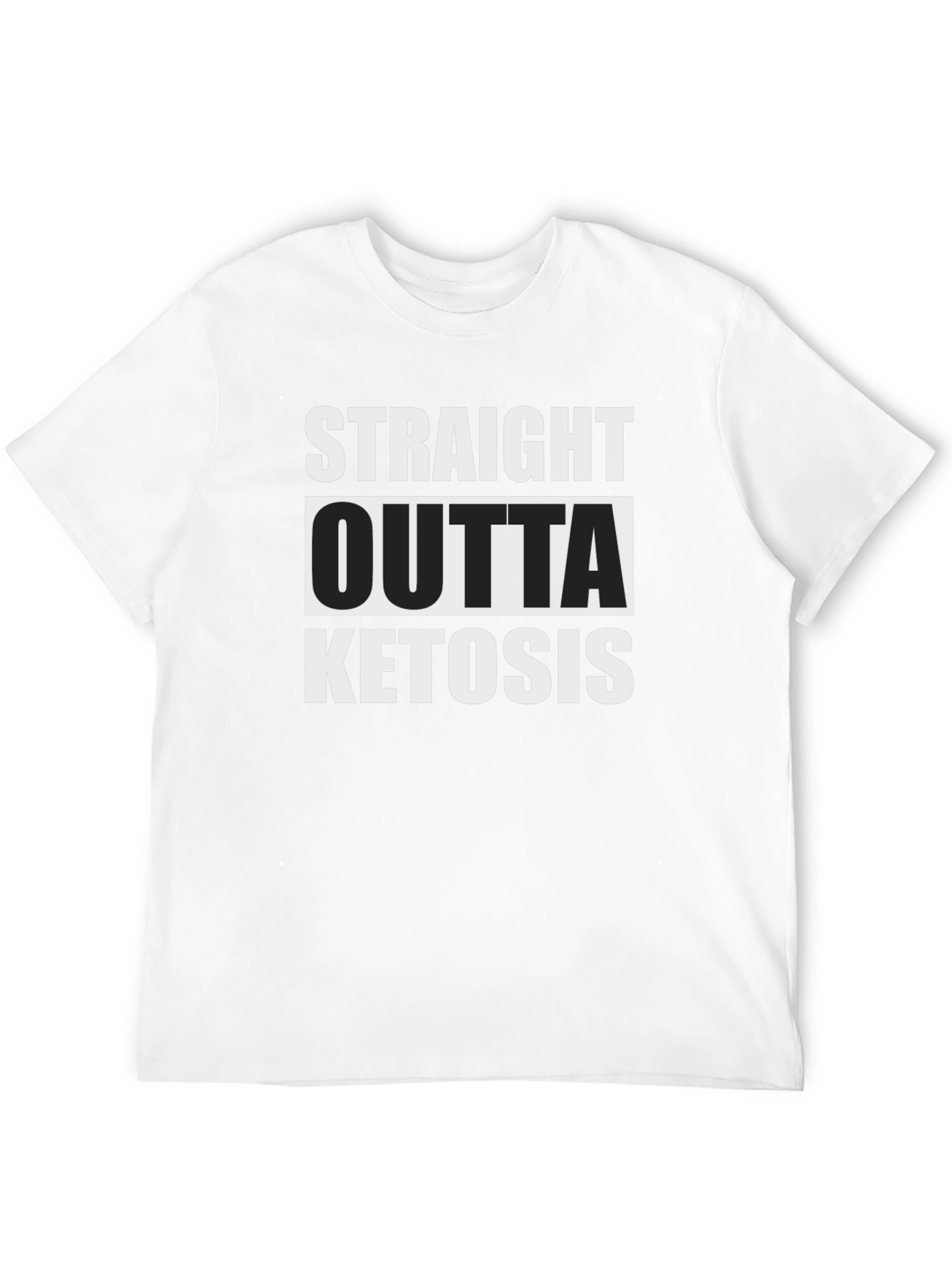 Straight Outta Ketosis T-Shirt Funny Keto Diet Tee
