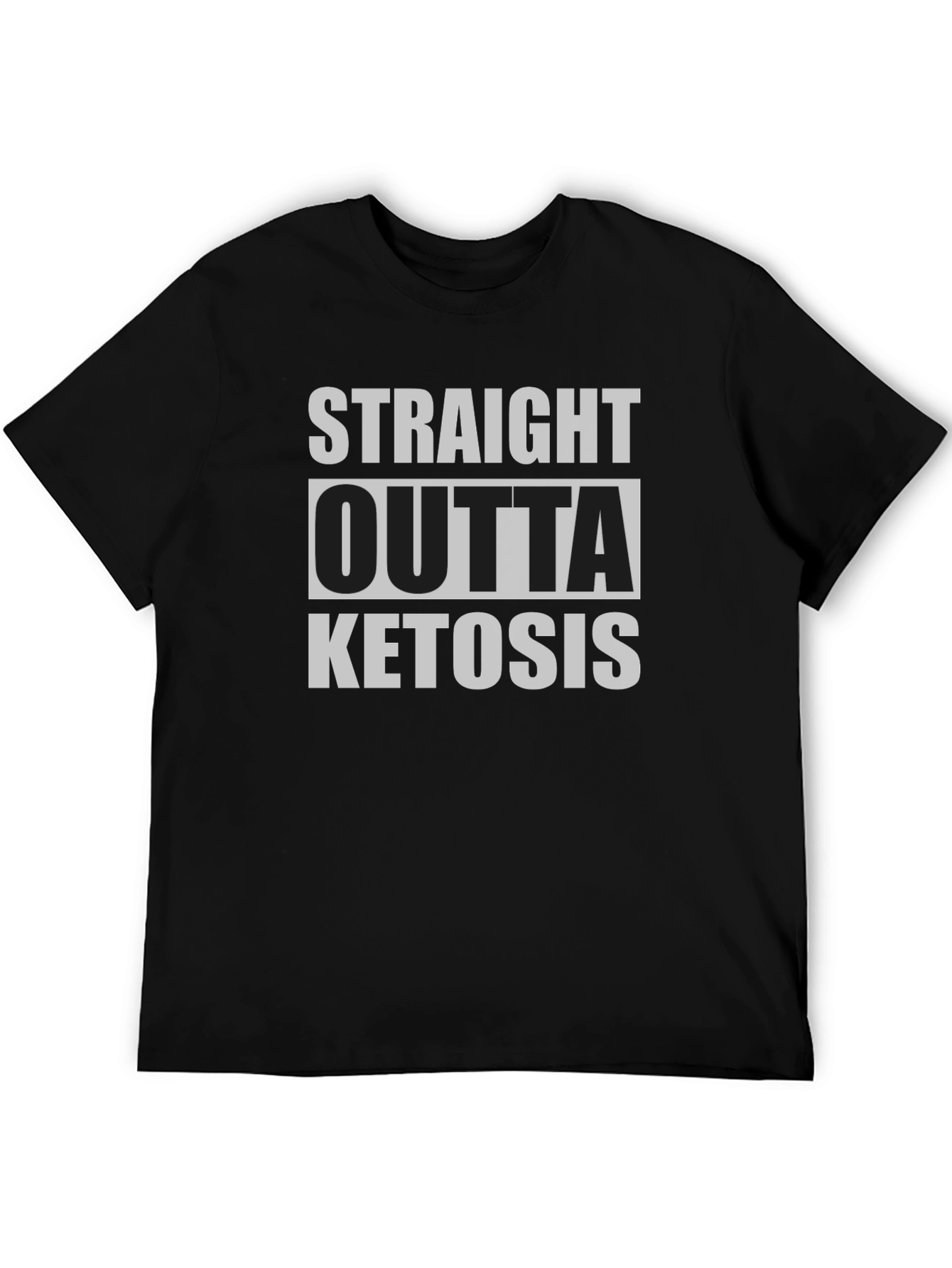 Straight Outta Ketosis T-Shirt Funny Keto Diet Tee