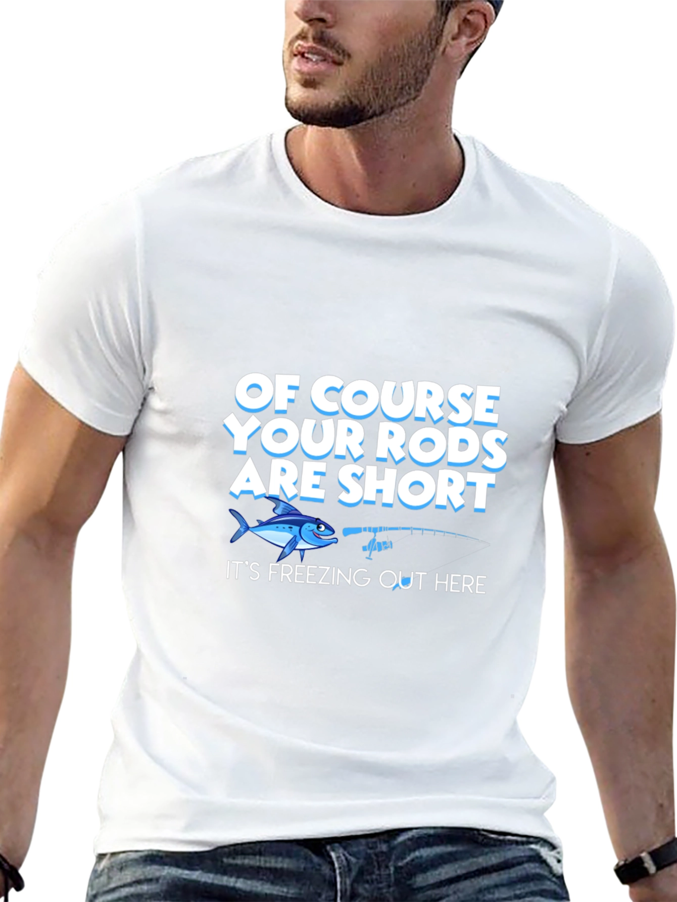 Funny Fishing T-Shirt - Short Rods