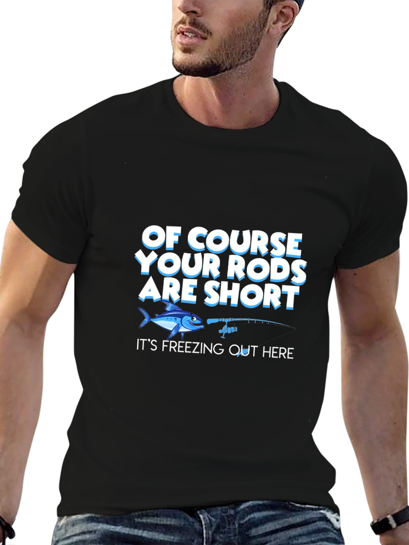 Funny Fishing T-Shirt - Short Rods