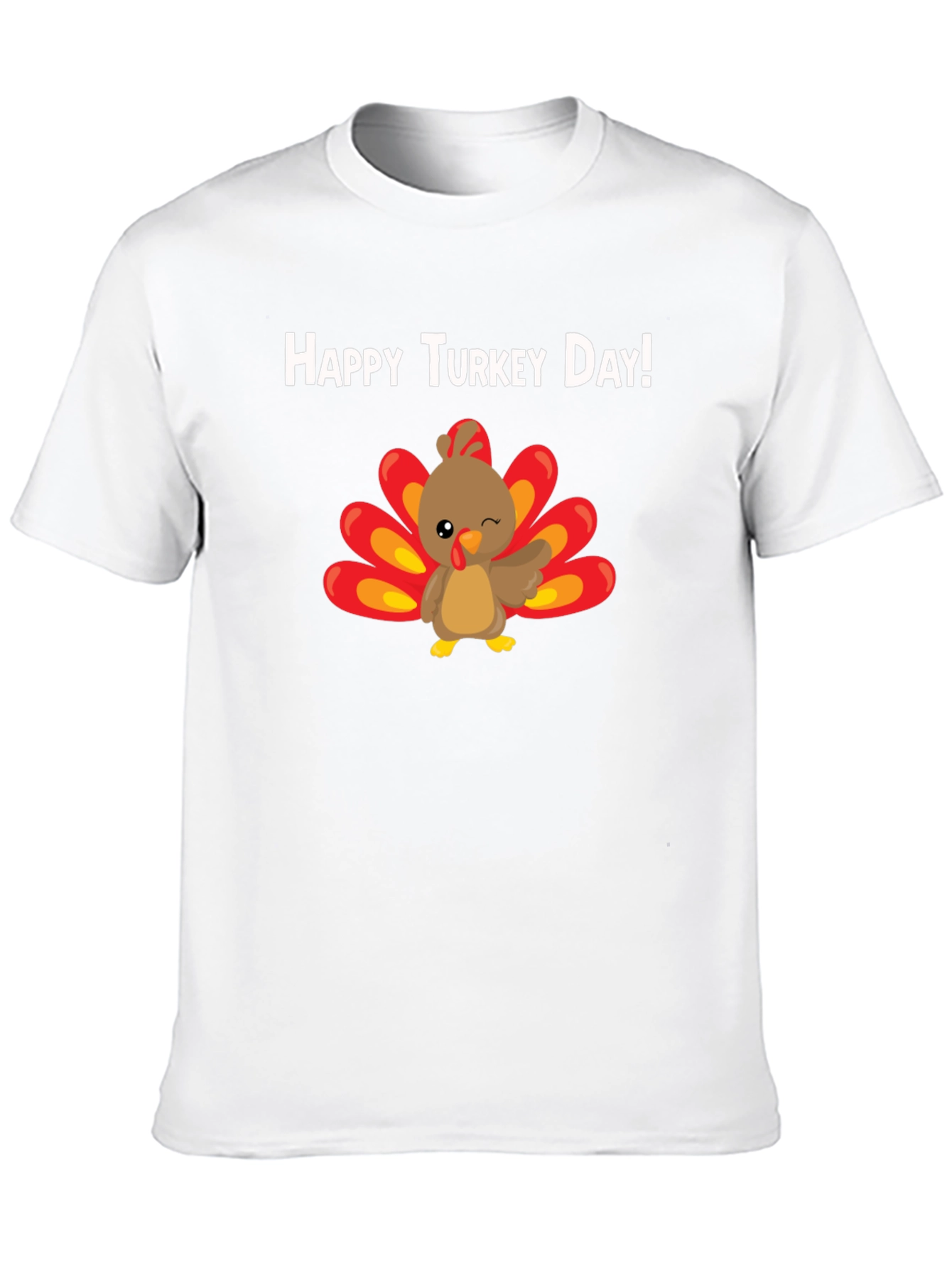 Happy Turkey Day T-Shirt - Thanksgiving Tee