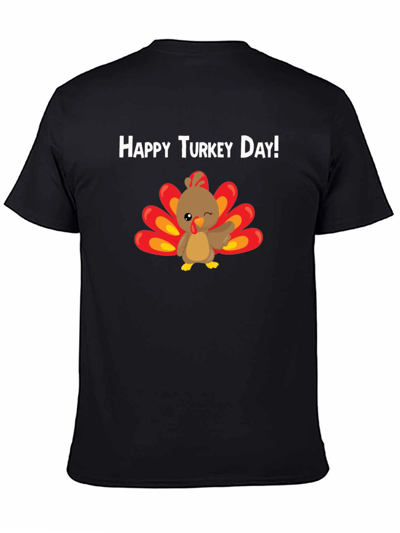 Happy Turkey Day T-Shirt - Thanksgiving Tee