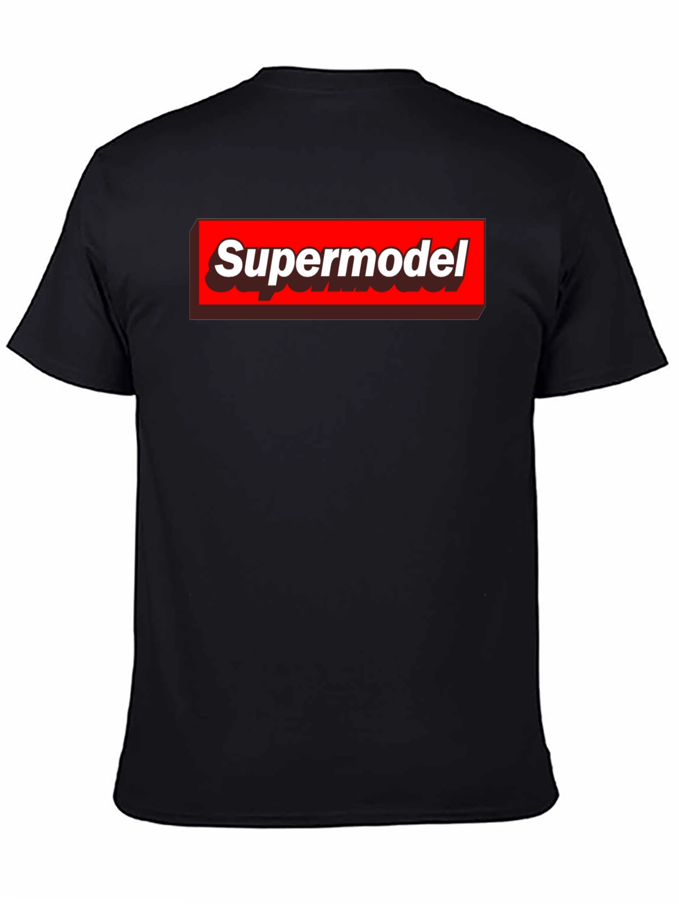 Supermodel Graphic Tee - Black Crewneck T-Shirt