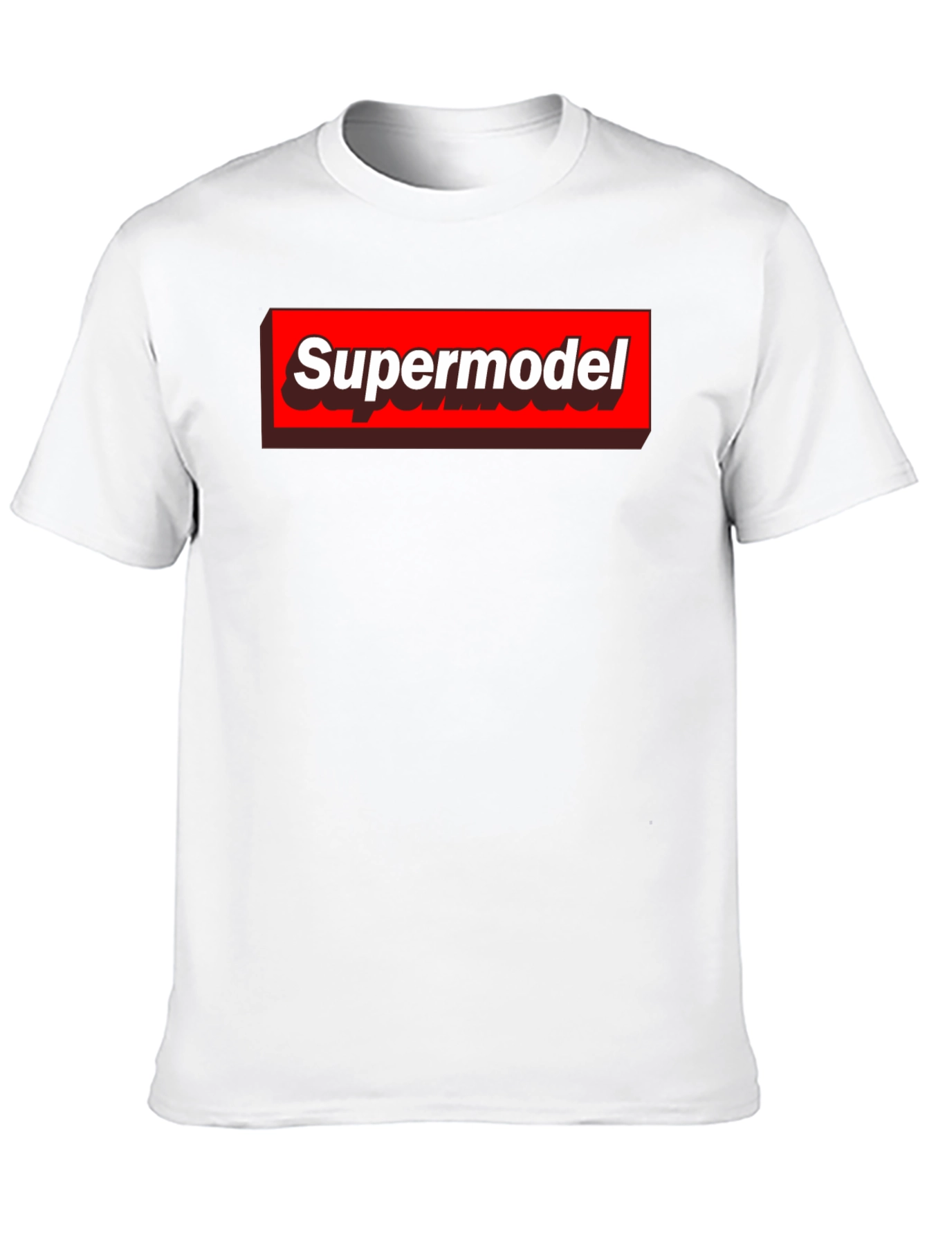 Supermodel Graphic Tee - Black Crewneck T-Shirt