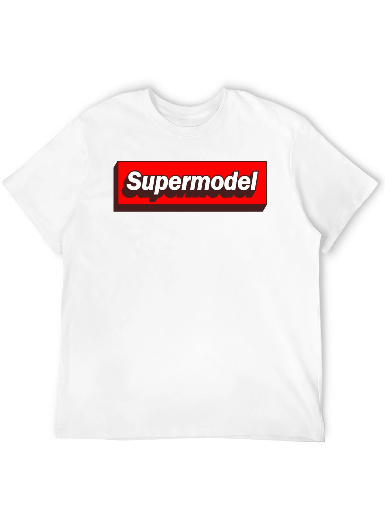 Supermodel Graphic Tee - Black Crewneck T-Shirt