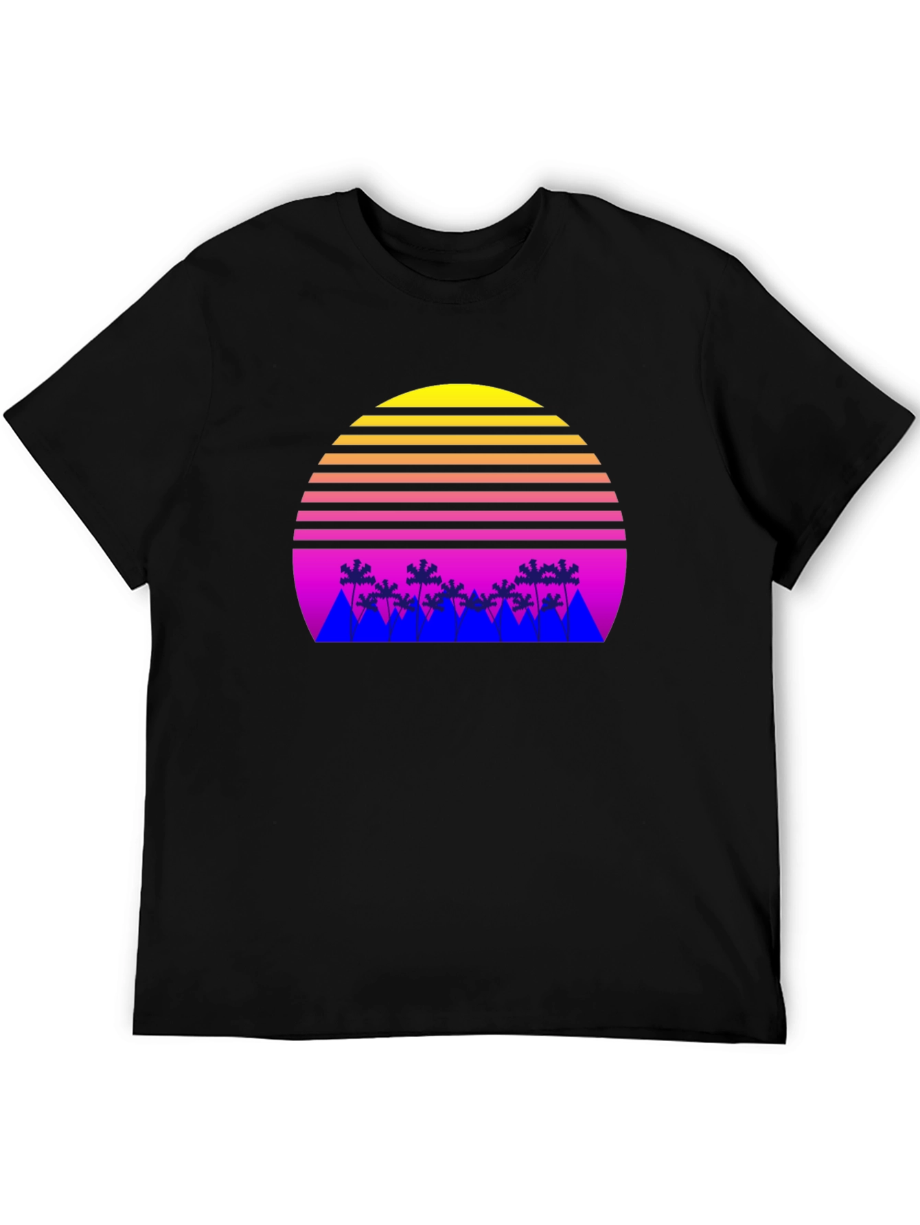 Retro Sunset Palm Tree T-Shirt