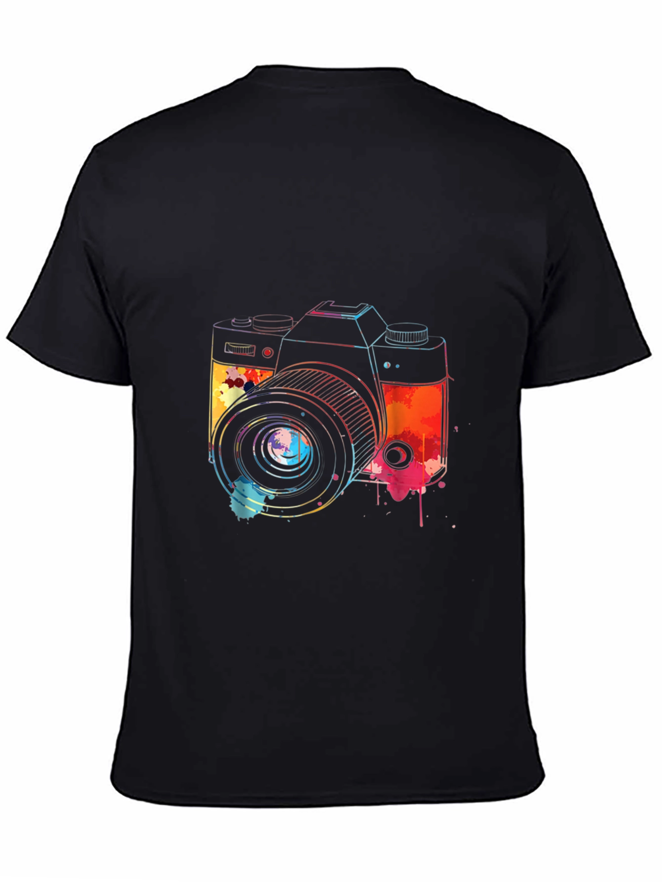 Watercolor Camera Graphic T-Shirt