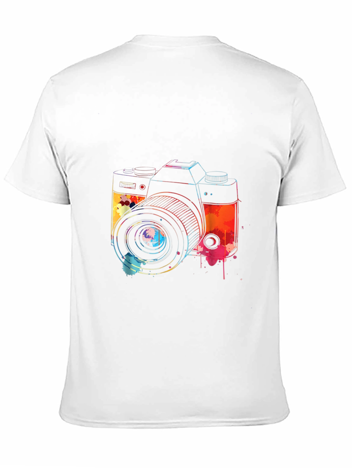 Watercolor Camera Graphic T-Shirt