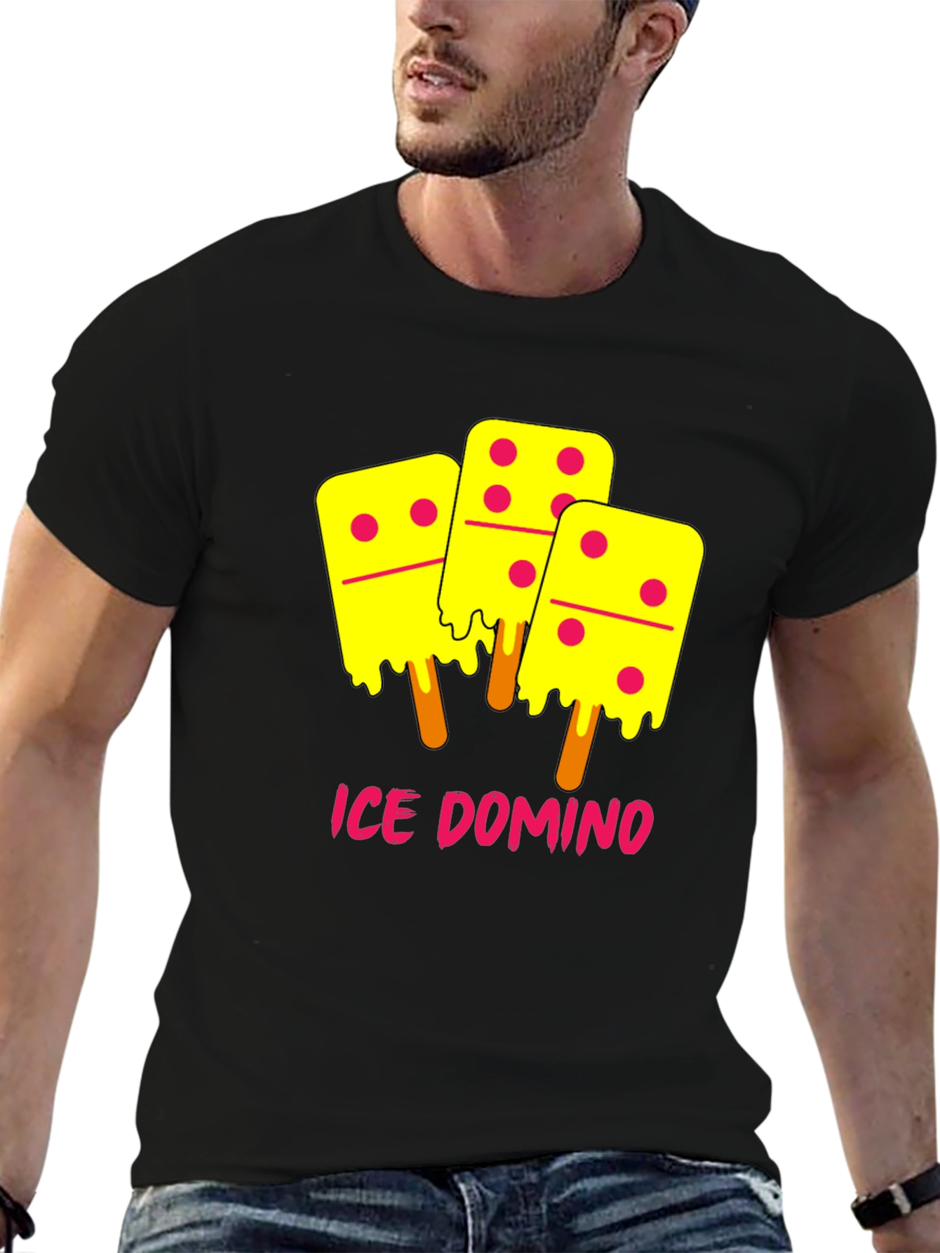 Ice Domino T-Shirt - Novelty Graphic Tee