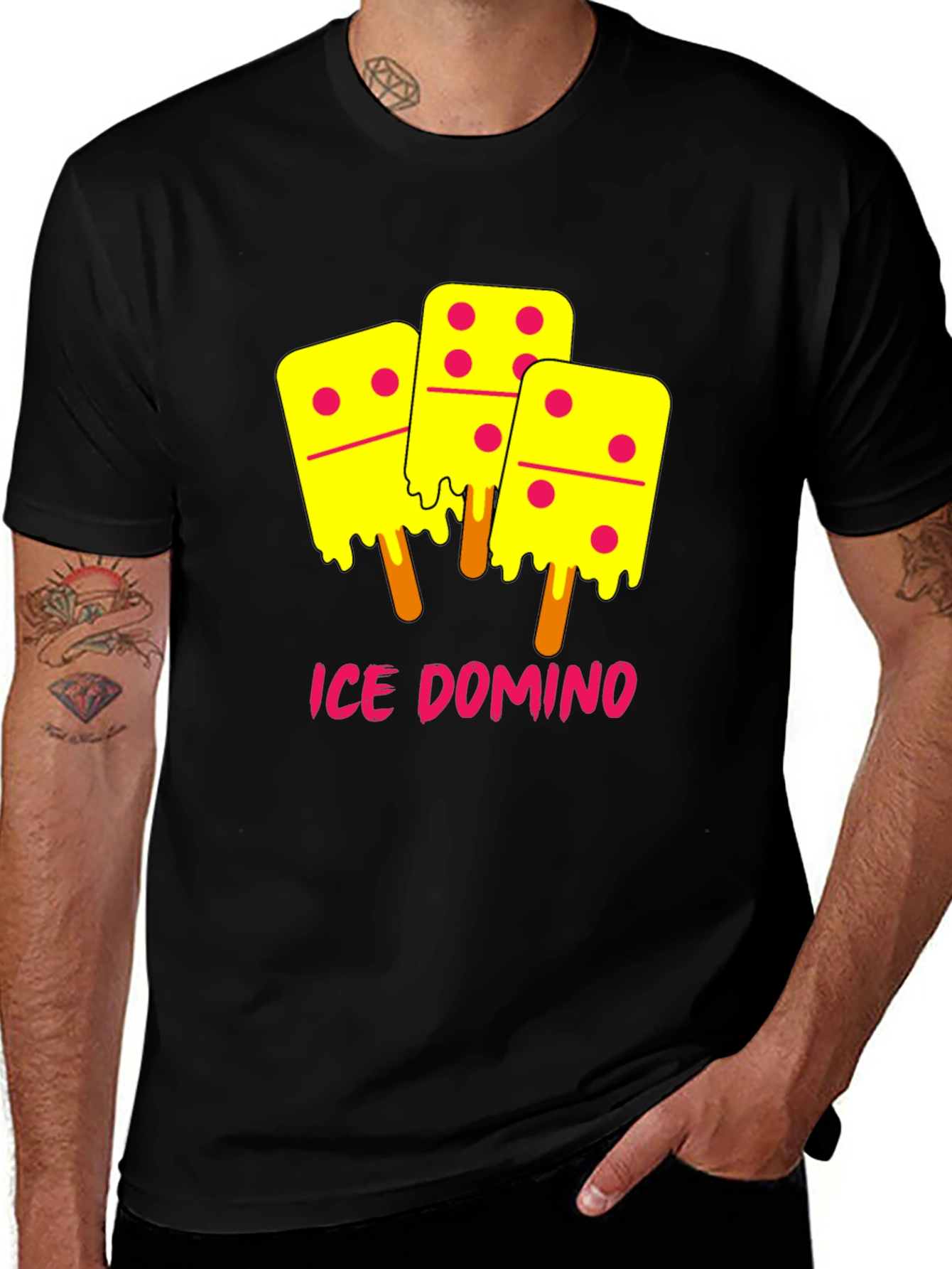 Ice Domino T-Shirt - Novelty Graphic Tee