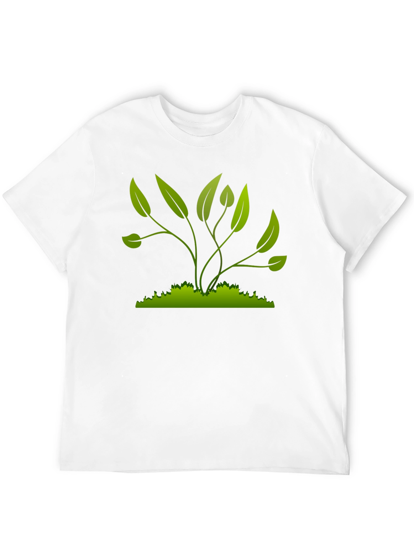 Green Plant Graphic T-Shirt - Nature Inspired Style